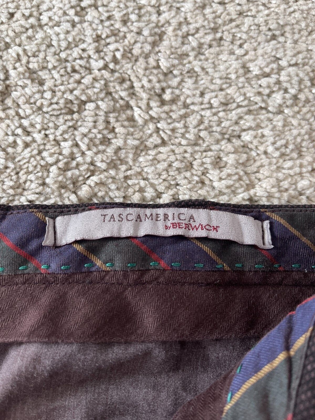 Berwick 1707 Cotton Blend Trouser Size 38R - 4 Thumbnail