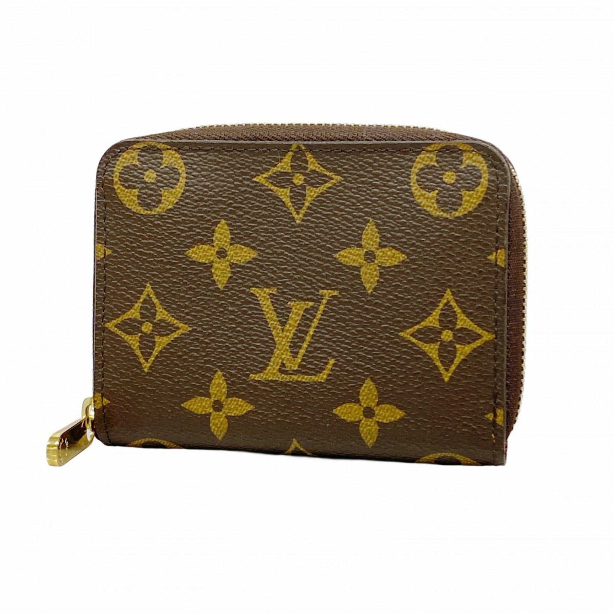 Louis Vuitton Wallets & Coin Cases Monogram Zippy Purse M60067 Brown Men's Women's