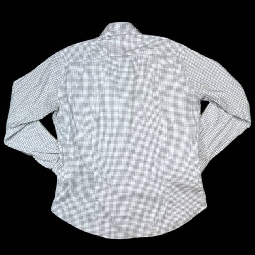 Eredipisano Eredi Pisano White/Blue Dress Shirt | Size 18 Size US L / EU 52-54 / 3 - 2 Thumbnail