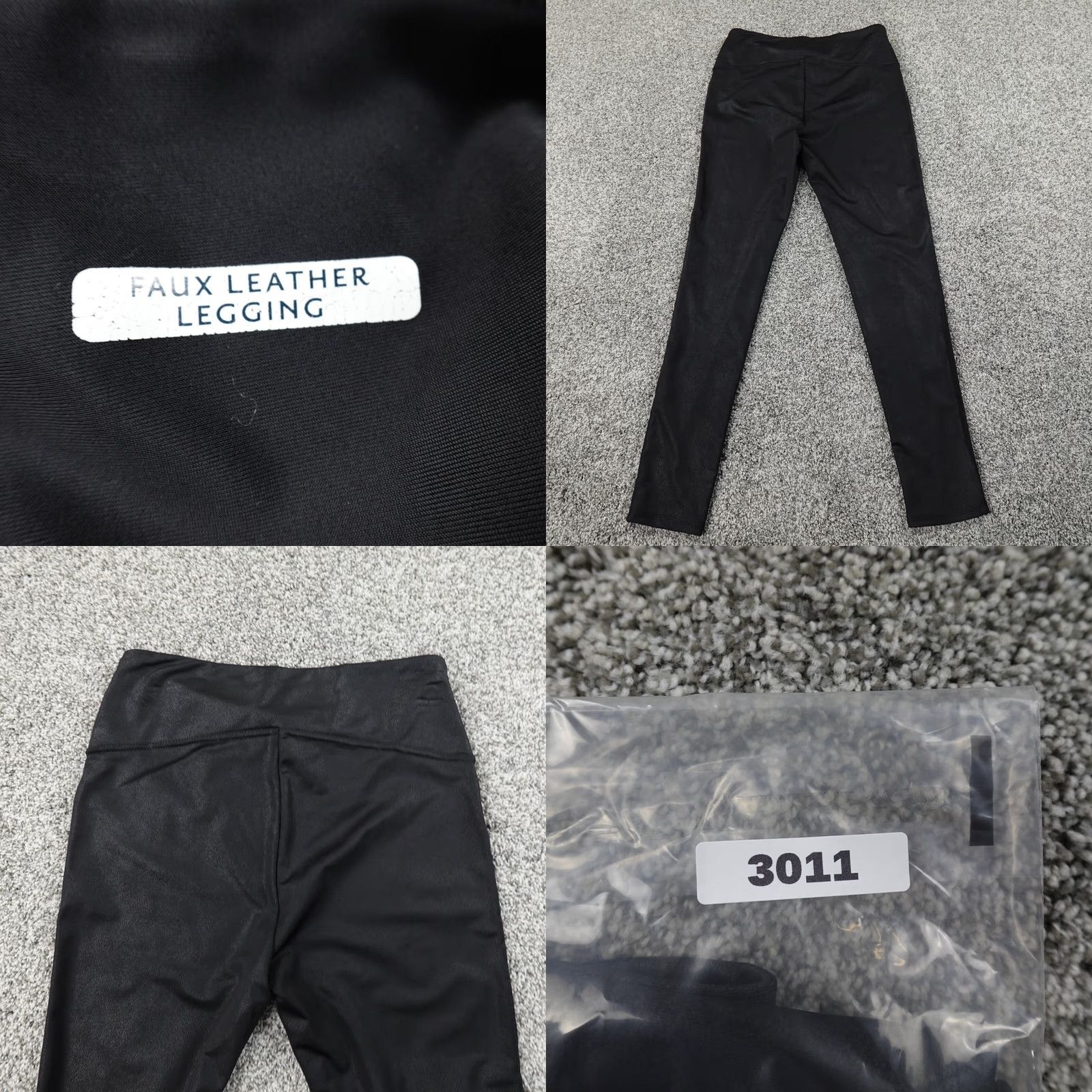7 For All Mankind Seven 7 For All Mankind Leggings Womens M Black Faux Leather Casual Mid Rise Pull On Skinny Capri? Size 32" / US 10 / IT 46 - 8 Thumbnail