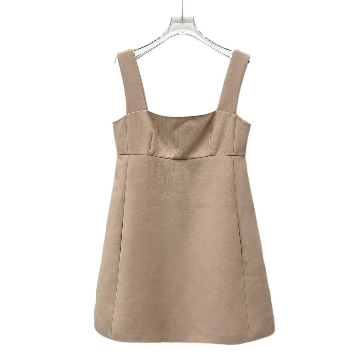Dior Christian Dior Apricot Square Neck Wool Camisole Dress K26WX Size S / US 4 / IT 40 - 1 Thumbnail