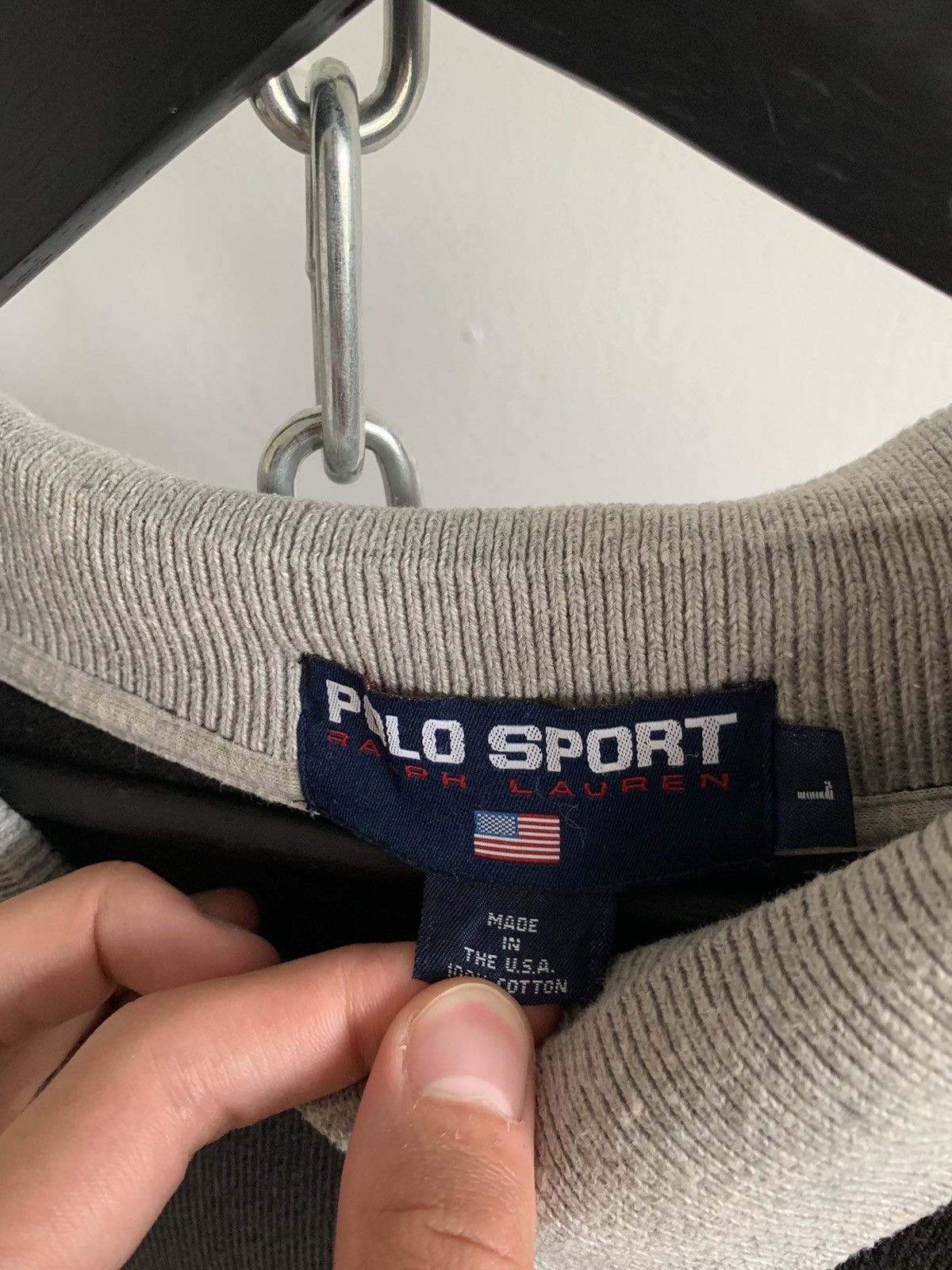 Polo Ralph Lauren × Ralph Lauren × Vintage VINTAGE Ralph Lauren Polo Sport Sweatshirt made in USA Size US L / EU 52-54 / 3 - 4 Thumbnail