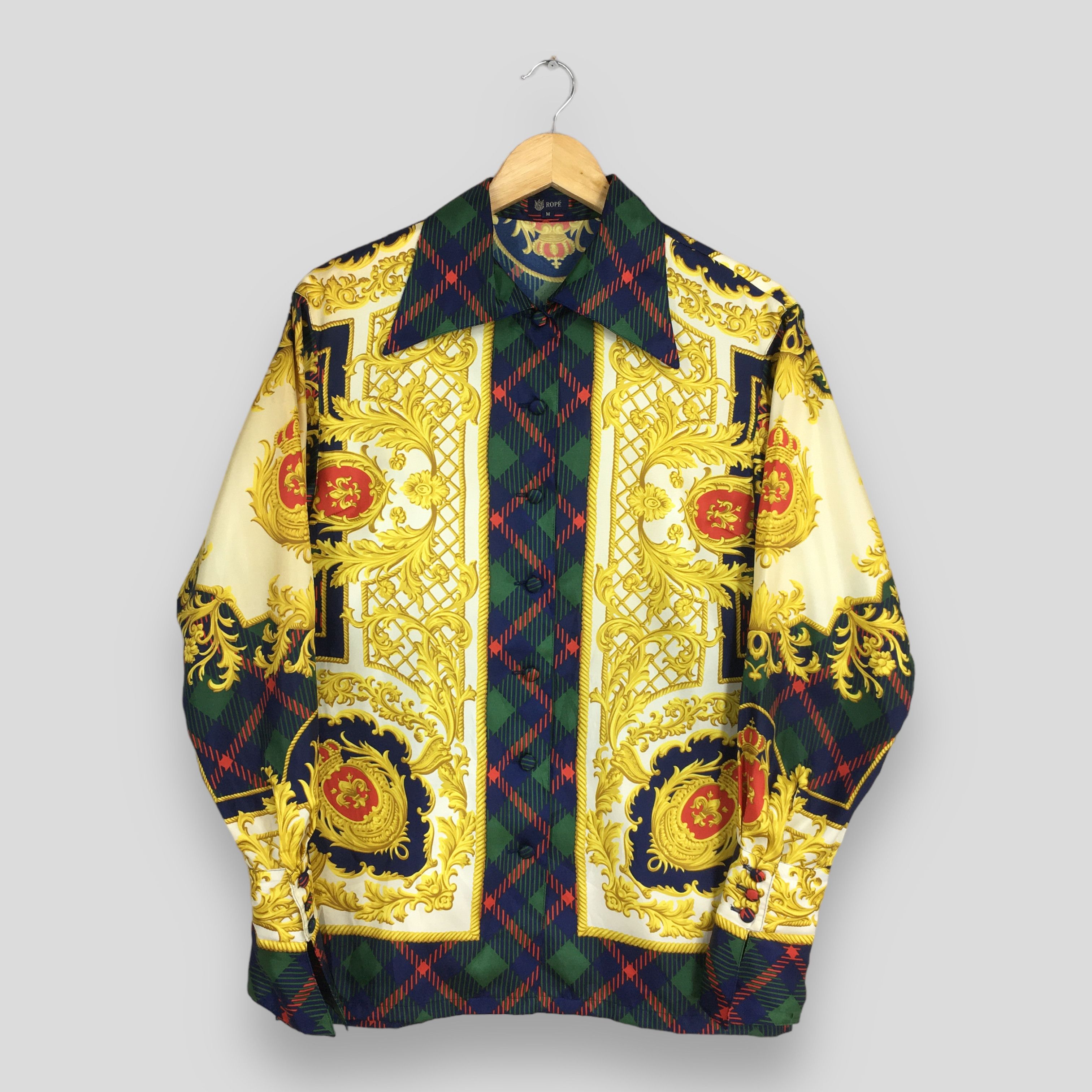 Other Vintage Novelty Baroque Crest Casual Shirt Medium Size US M / EU 48-50 / 2 - 1 Thumbnail