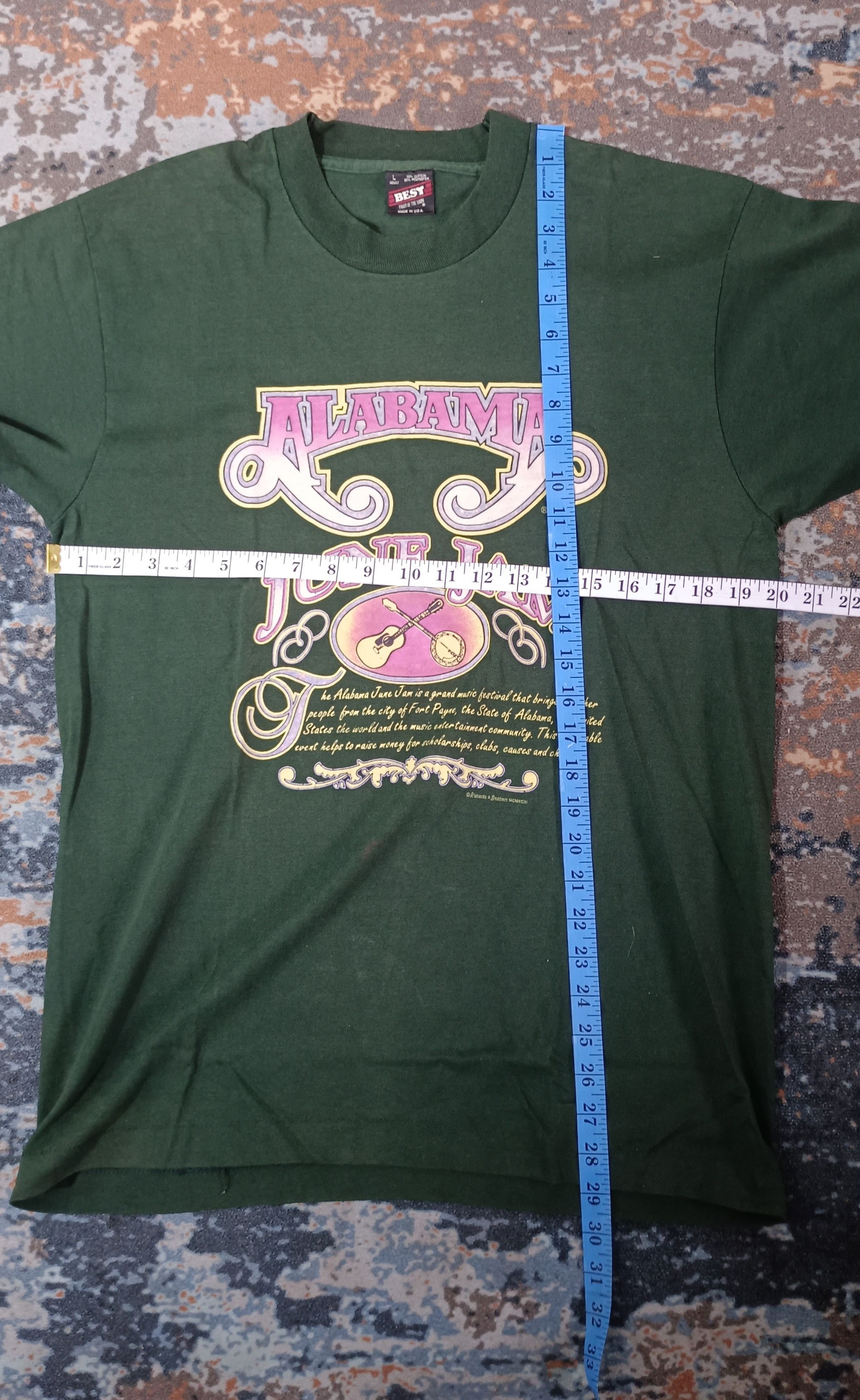 Band Tees × Vintage Vintage 90s🔥 Alabama Tour 1994 Fan Club Member Size US M / EU 48-50 / 2 - 8 Thumbnail