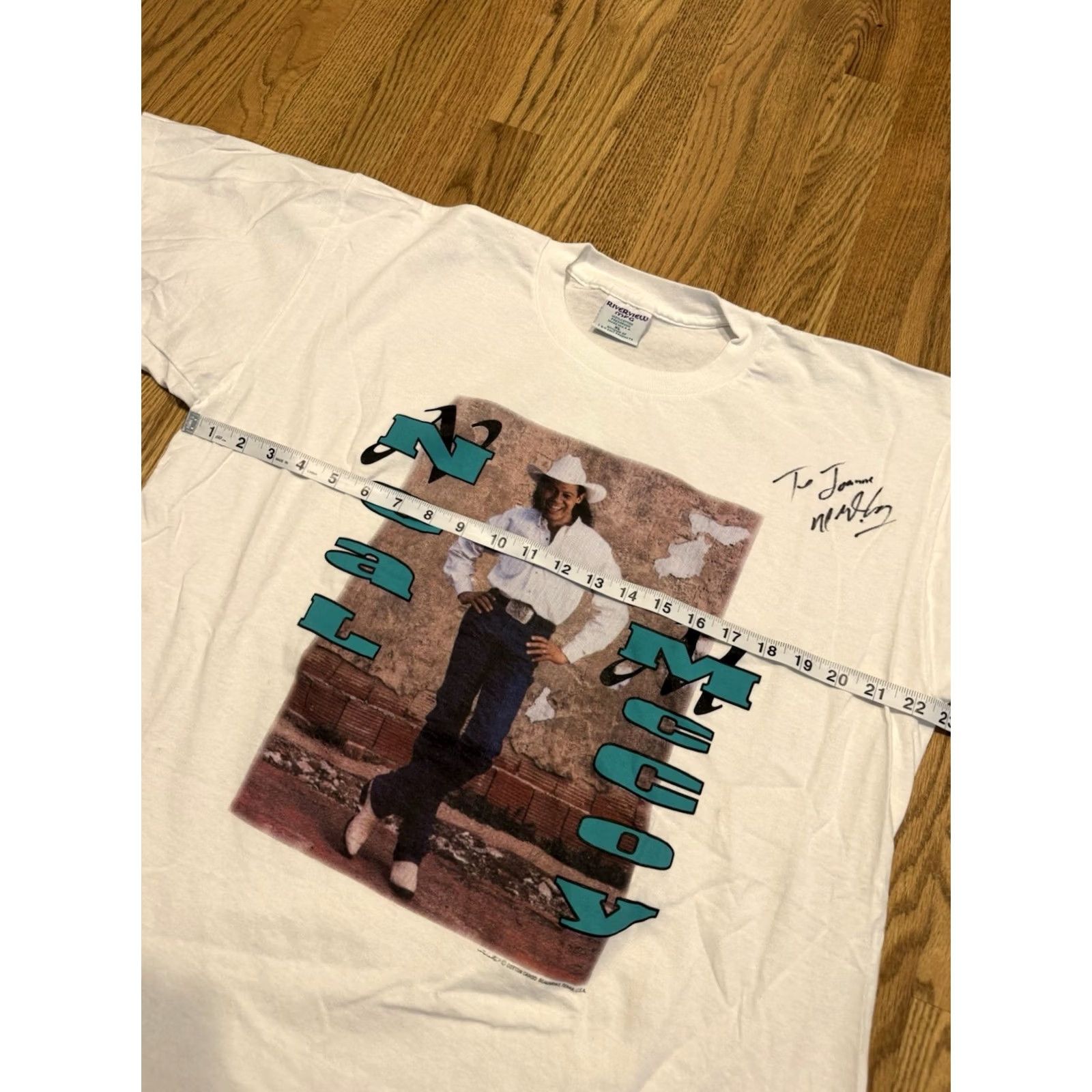 Vintage Vintage Neal McCoy Tour Concert Country T Shirt Size XL Signed Vtg Front to back Mens Size US XL / EU 56 / 4 - 4 Thumbnail