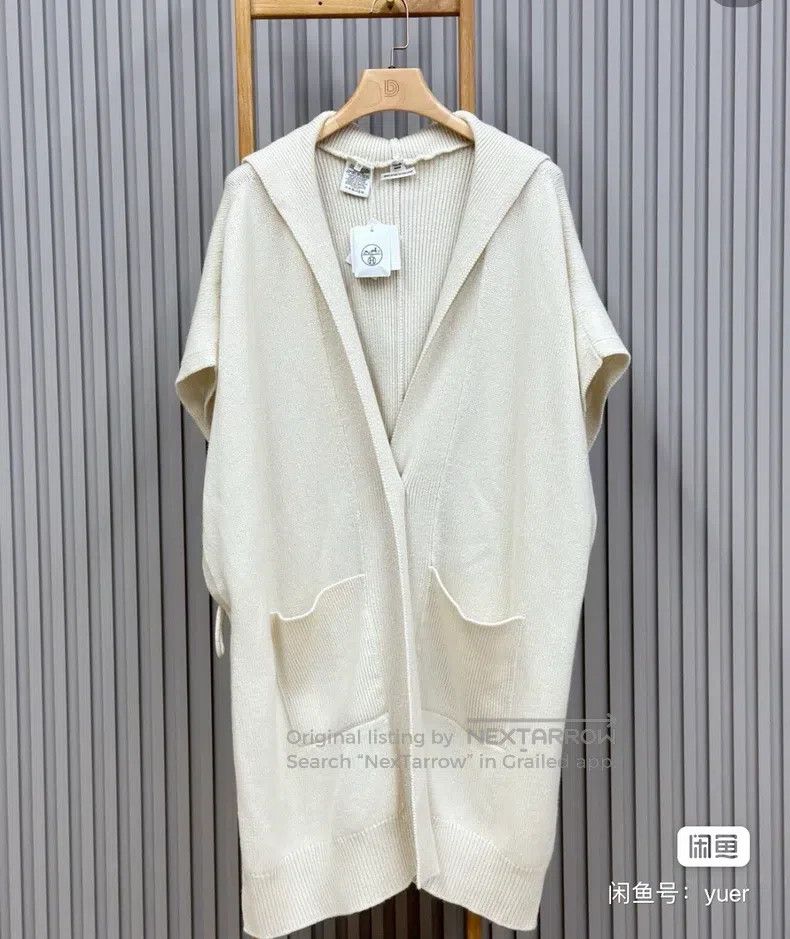 Hermes Hermes size TU Women's Cashmere Hooded Overcoat - TU Size - Size M / US 6-8 / IT 42-44 - 1 Thumbnail