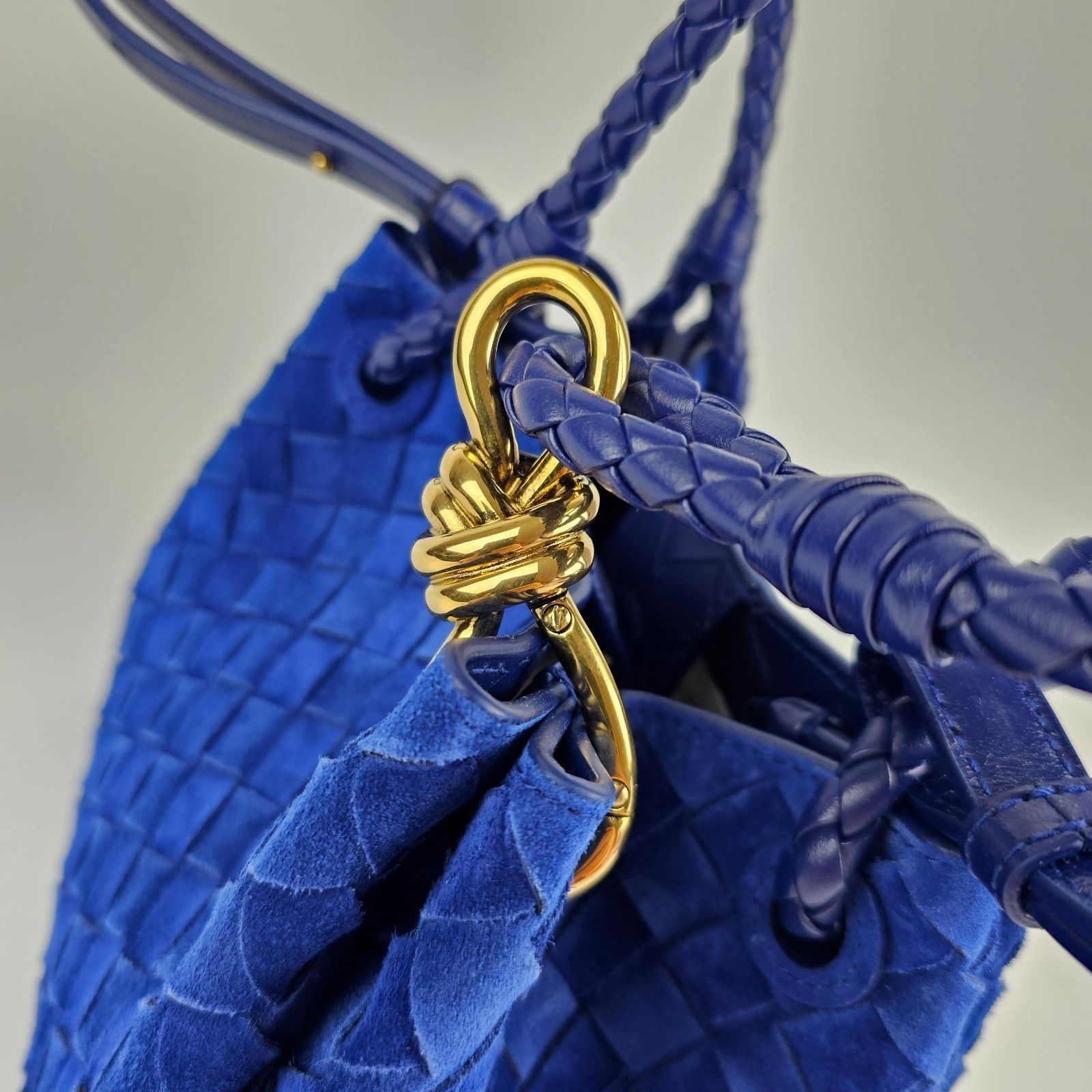 Bottega Veneta BOTTEGA VENETA Parachute Small $4500 Blue Royal Shoulder Bag Size ONE SIZE - 6 Thumbnail