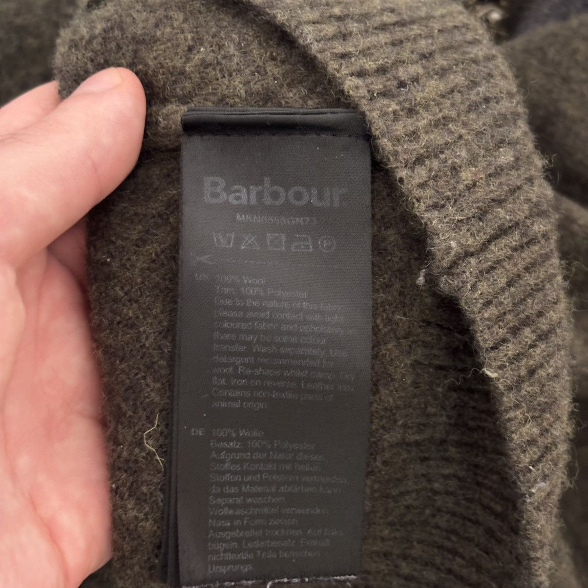 Barbour Vintage Barbour Essential Half Zip Wool Sweater Olive Green Size US M / EU 48-50 / 2 - 10 Thumbnail