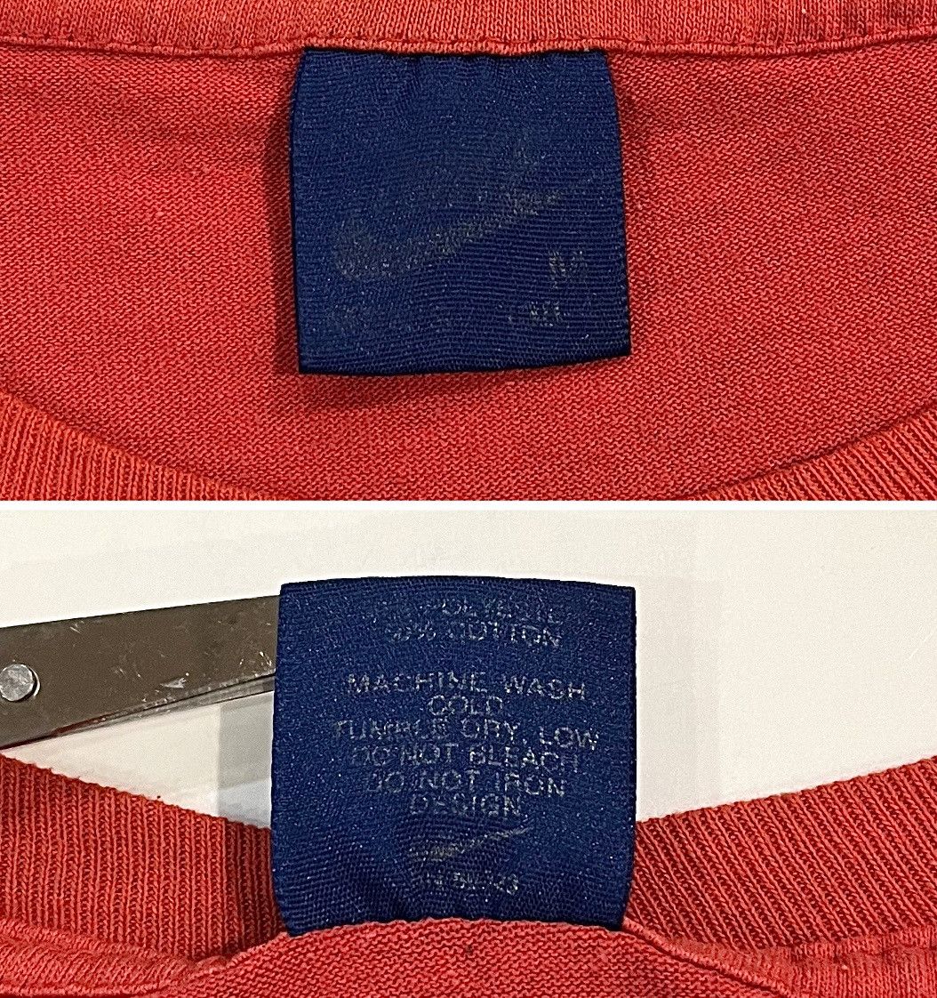 Vintage VINTAGE 80s NIKE AIR JORDAN WINGS BLUE TAG LOGO TSHIRT Size US M / EU 48-50 / 2 - 5 Thumbnail