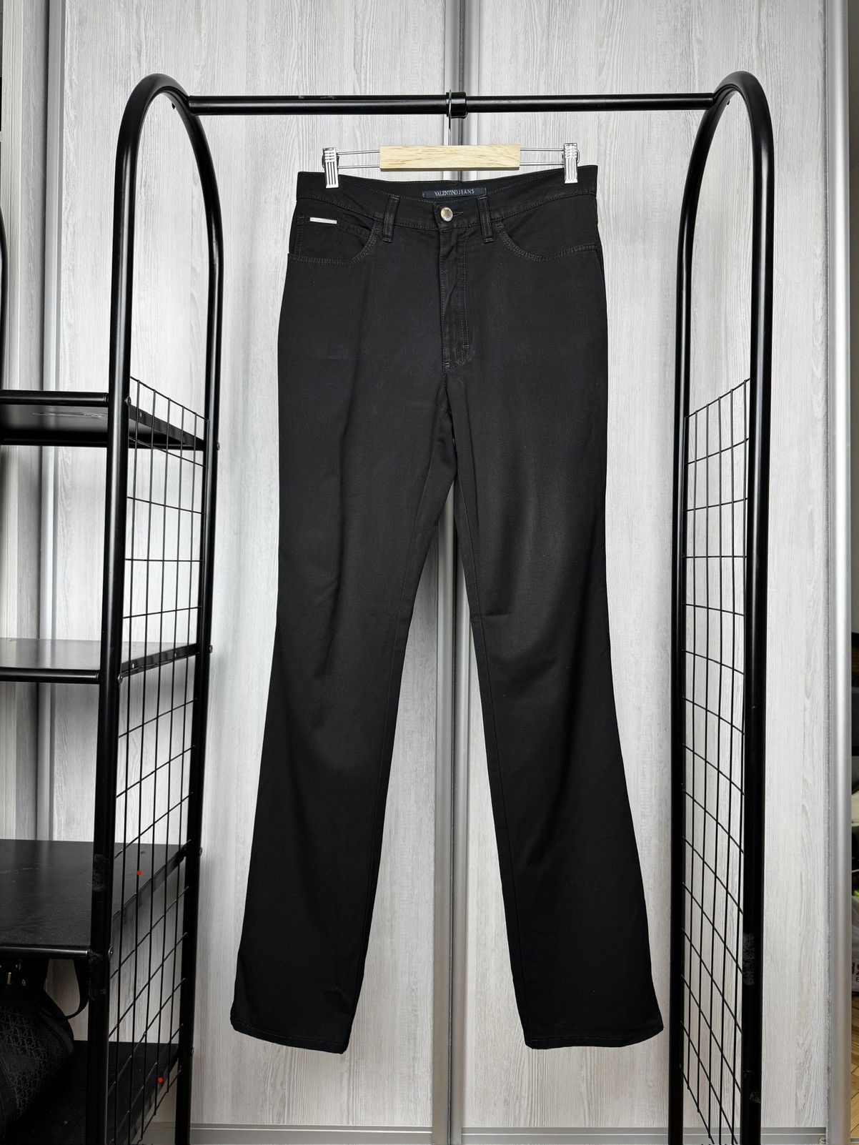 Valentino Valentino Jeans black lightweight casual straight pants 31 Size US 31 - 1 Thumbnail