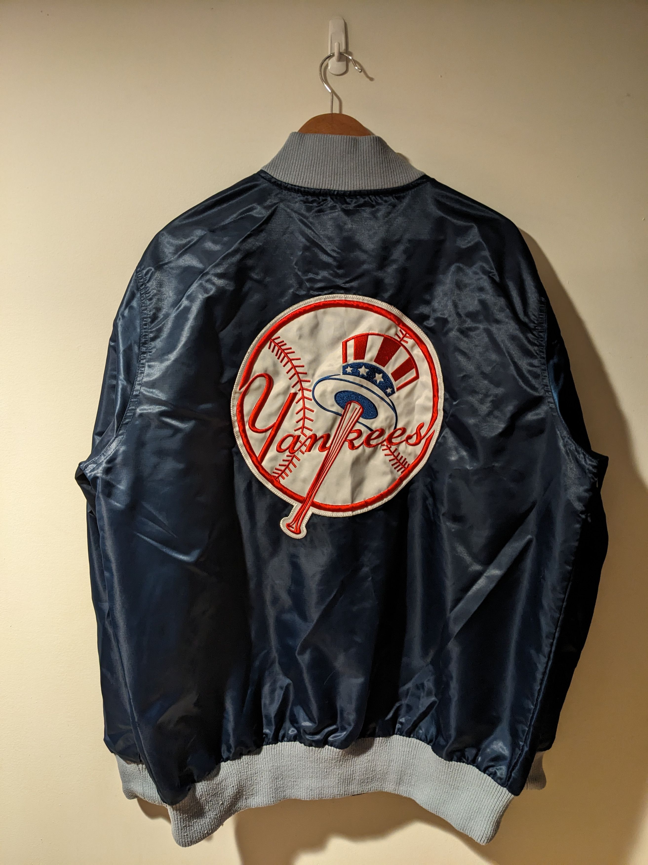 New York Yankees × Vintage Vintage 90s New York Yankees MLB Baseball Starter Jacket Size US XL / EU 56 / 4 - 1 Thumbnail