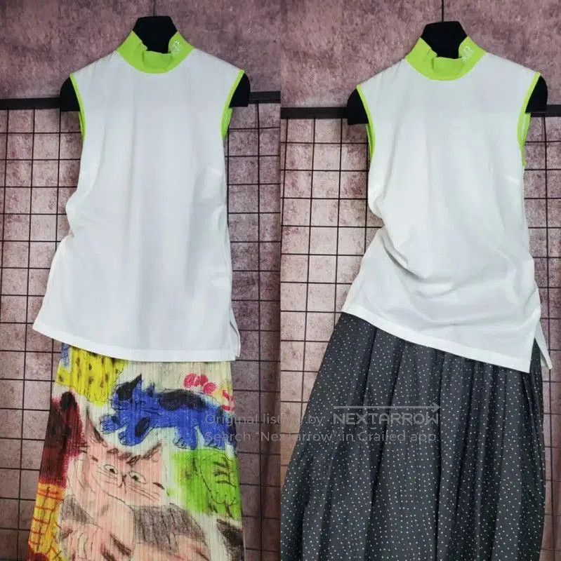 Dior White Cotton Sleeveless Summer T.