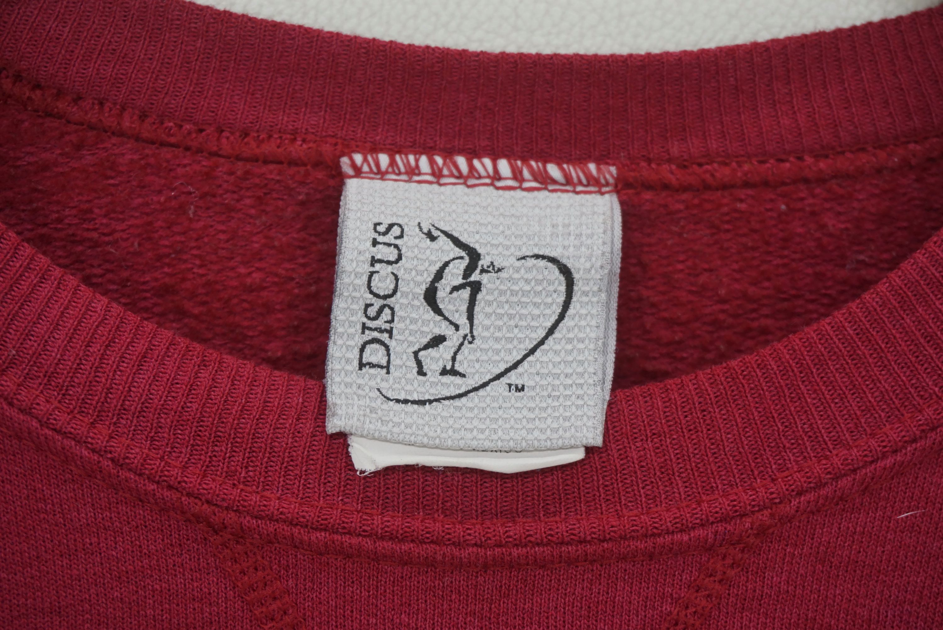 Sports Specialties Vintage DISCUS Sweatshirt Size M Plain Red Pullover Size US M / EU 48-50 / 2 - 4 Thumbnail