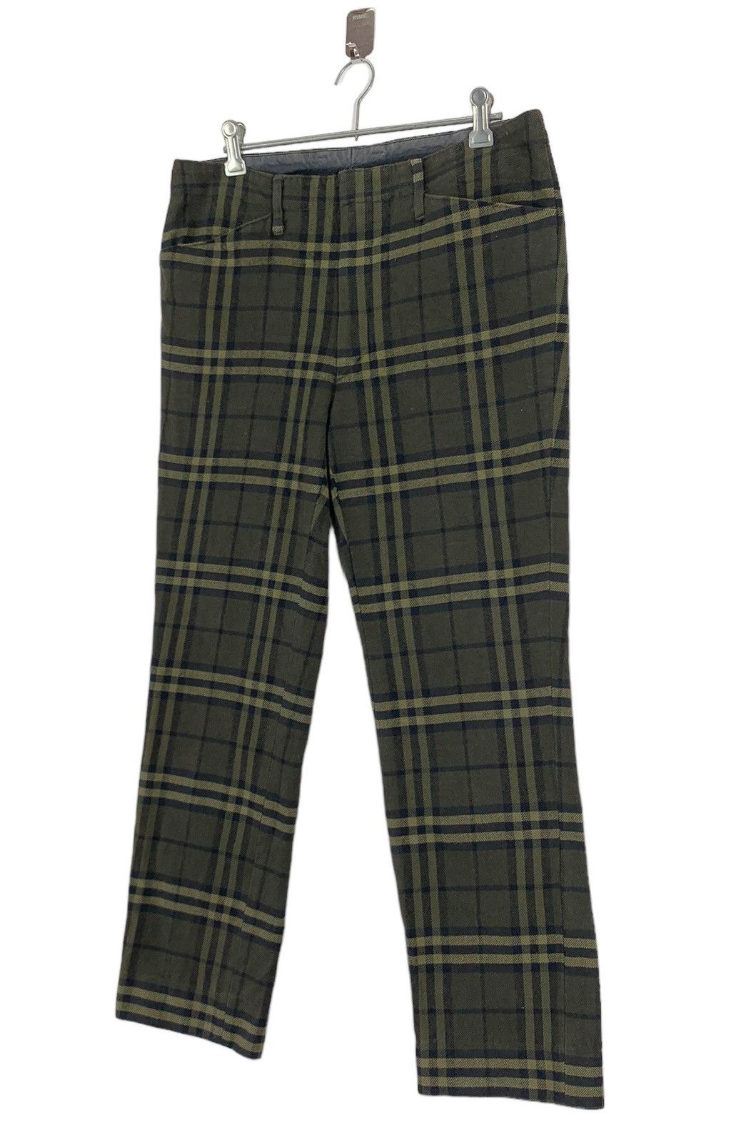 Yohji Yamamoto A.A.R YOHJI YAMAMOTO SIGNATURE TARTAN PANT Size 31" - 2 Thumbnail
