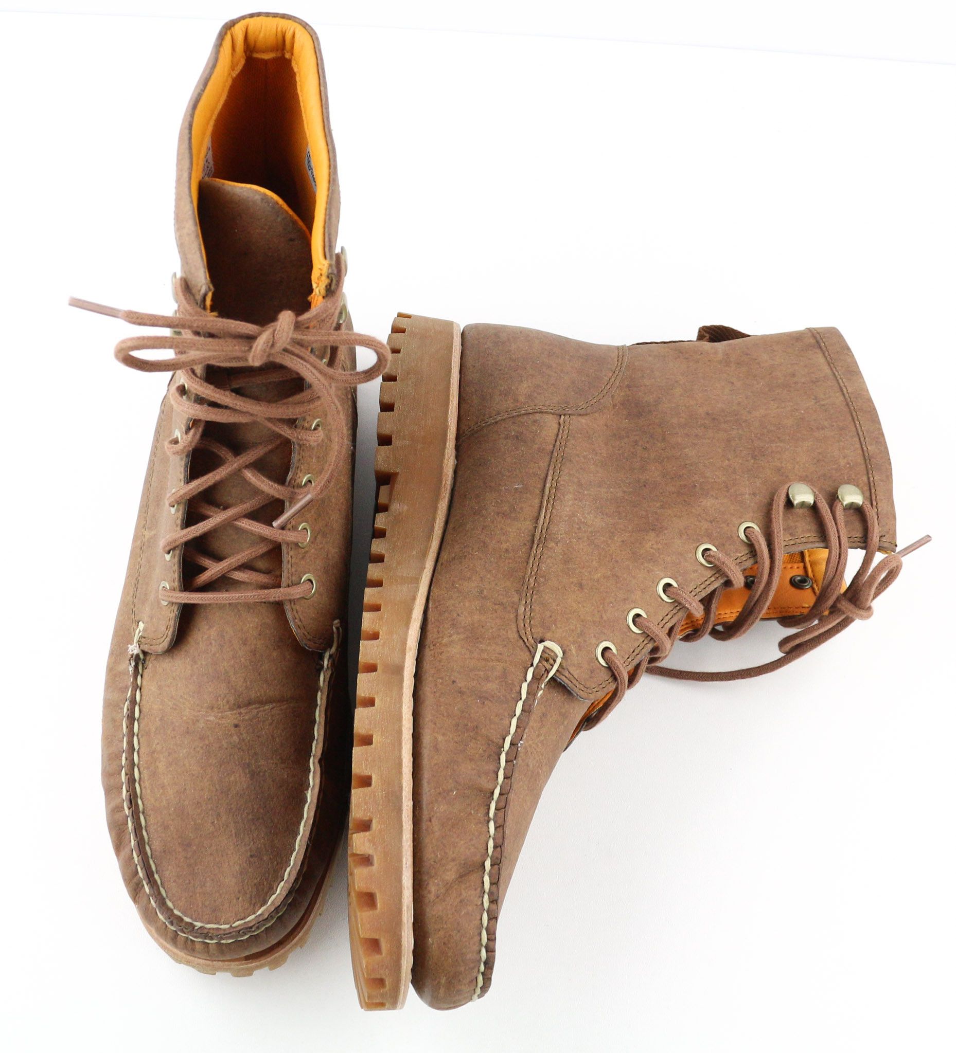 Timberland A2HB2 UK10.5 ReBOTL Leather Brown Pull Tab Boots 79910 Size US 11 / EU 44 - 6 Thumbnail