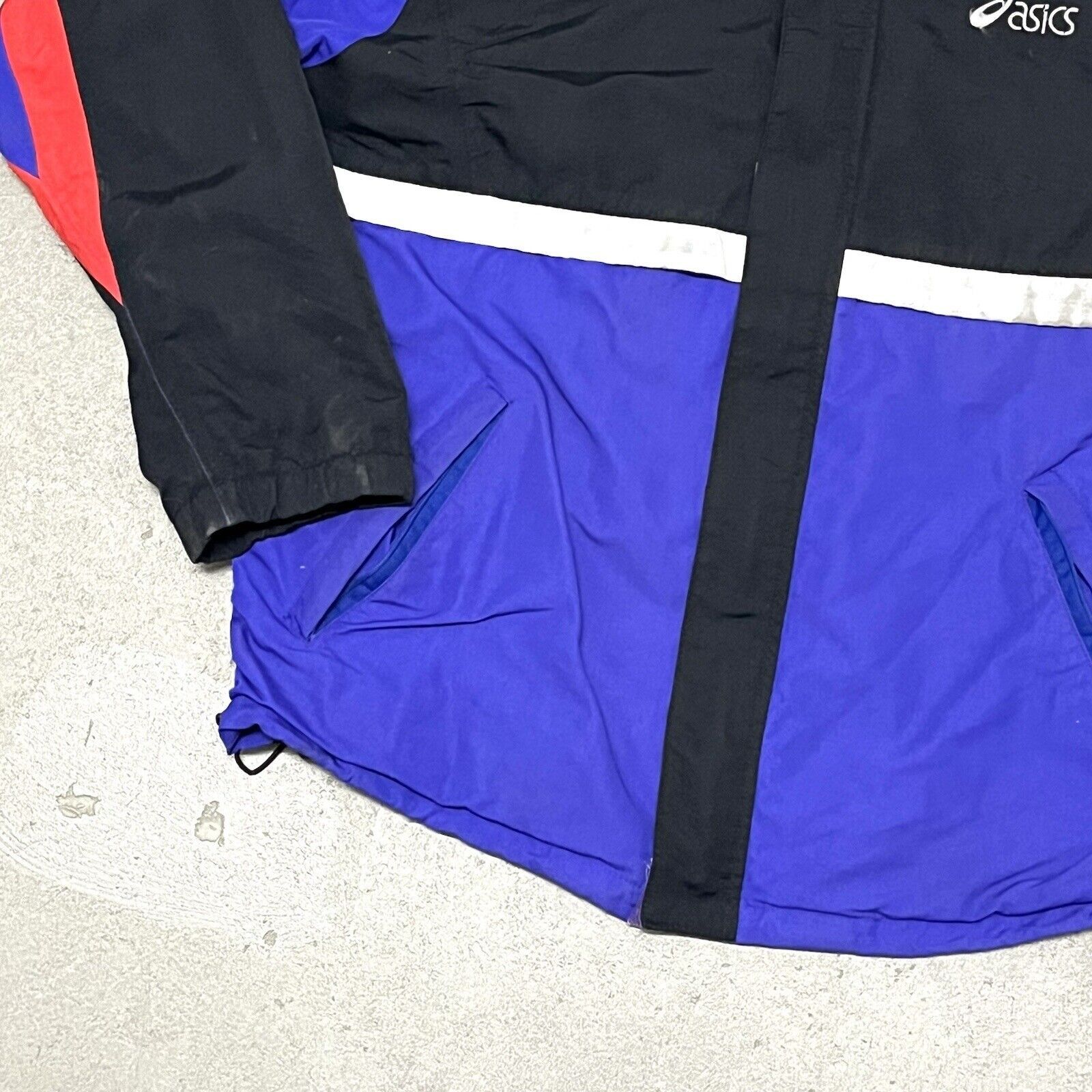 Asics VTG 1990’s ASICS Colour Block Full Zip Windbreaker Size Med Size US M / EU 48-50 / 2 - 4 Thumbnail