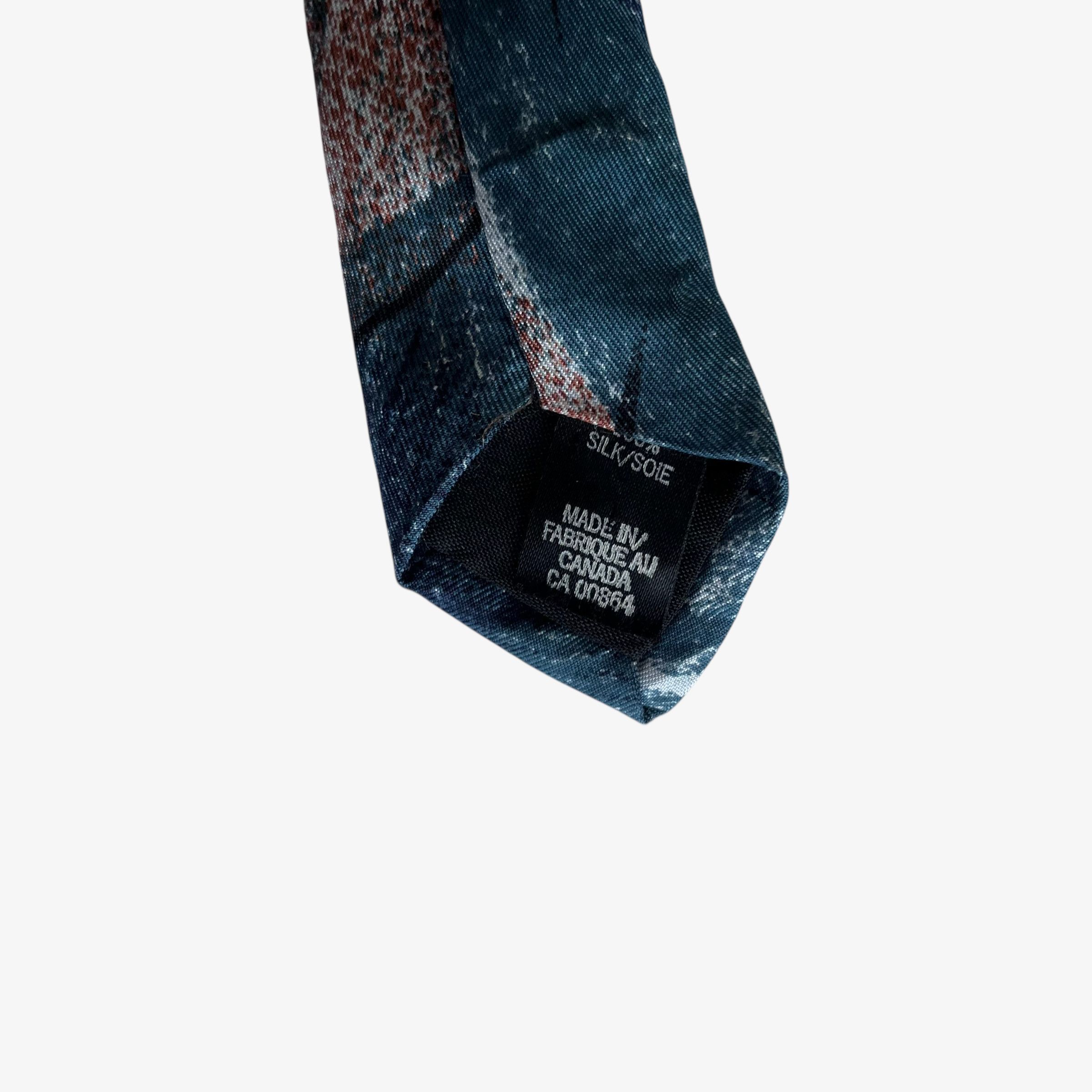 Guy Laroche Vintage 90s Guy Laroche Abstract Painting Print Silk Tie Size ONE SIZE - 3 Thumbnail