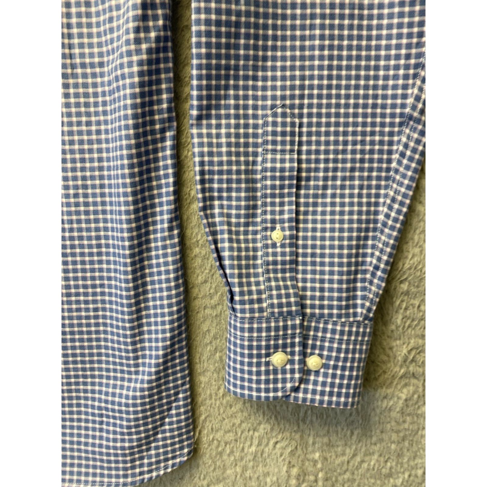 Jos. A. Bank Jos A Bank 1905 Modern Fit Button Up Shirt Men L Blue Plaid Cotton /0094 Size US L / EU 52-54 / 3 - 5 Thumbnail