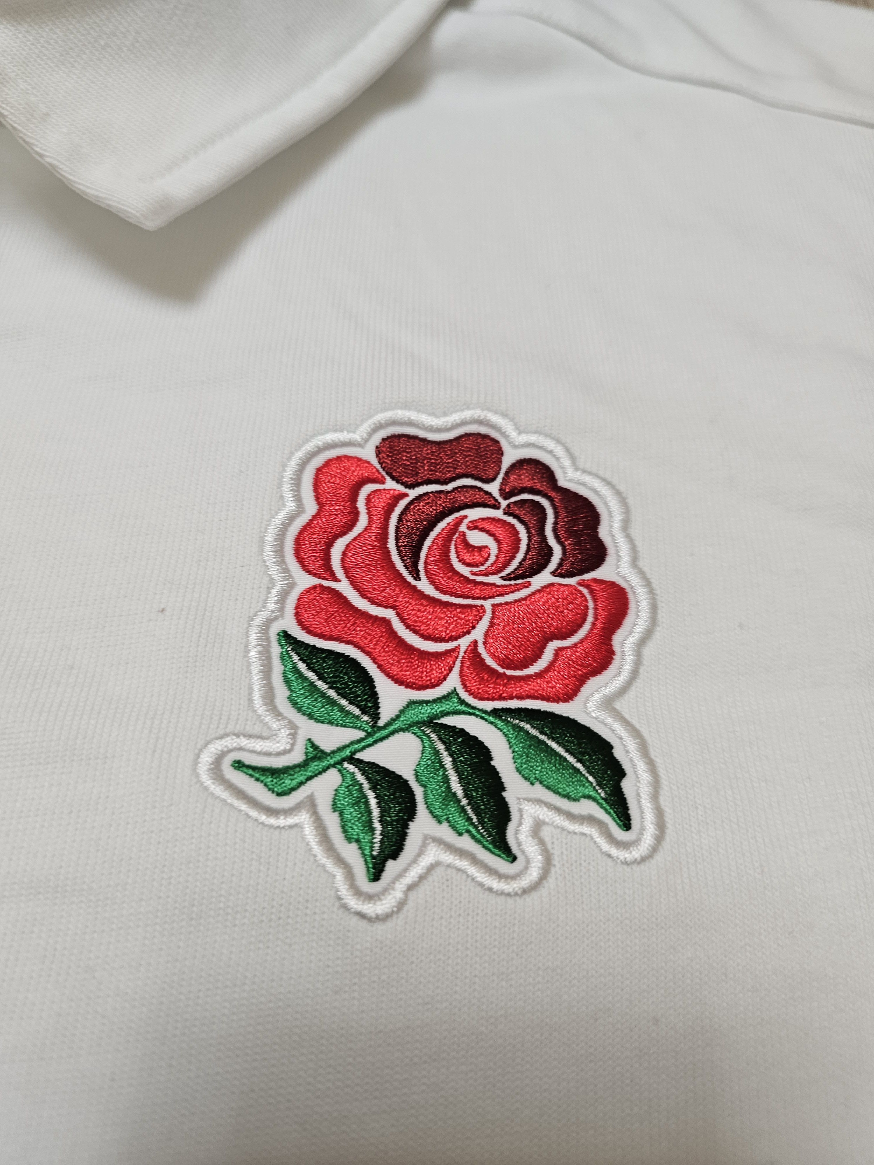 Umbro ENGLAND RUGBY SHIRT RUGBY JERSEY COTTON POLO 3XL Size US XXL / EU 58 / 5 - 4 Thumbnail