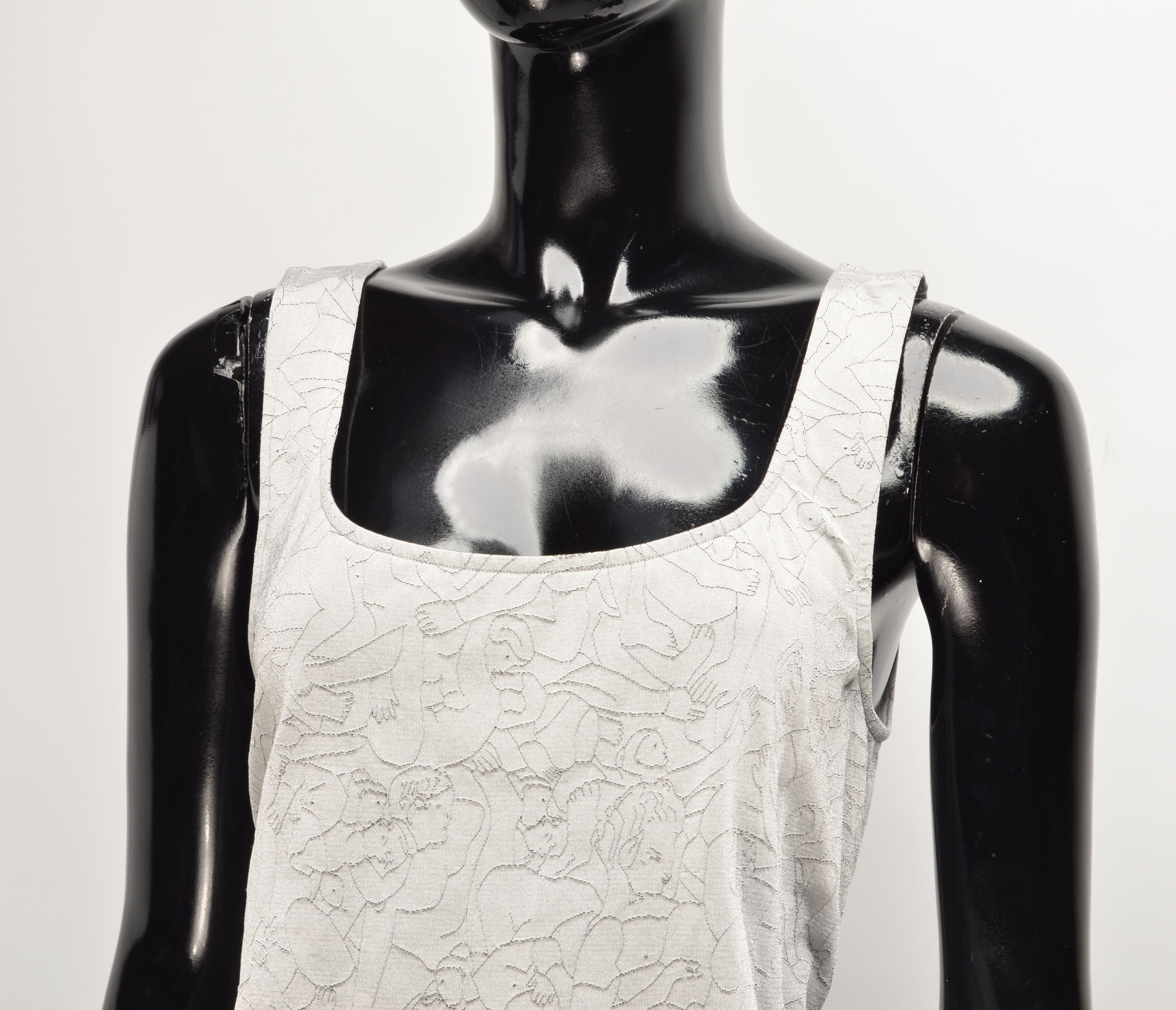 Other Rare 2004 Vivienne Westwood x Wolford Pearl Blue Orgy Top Size L / US 10 / IT 46 - 2 Thumbnail