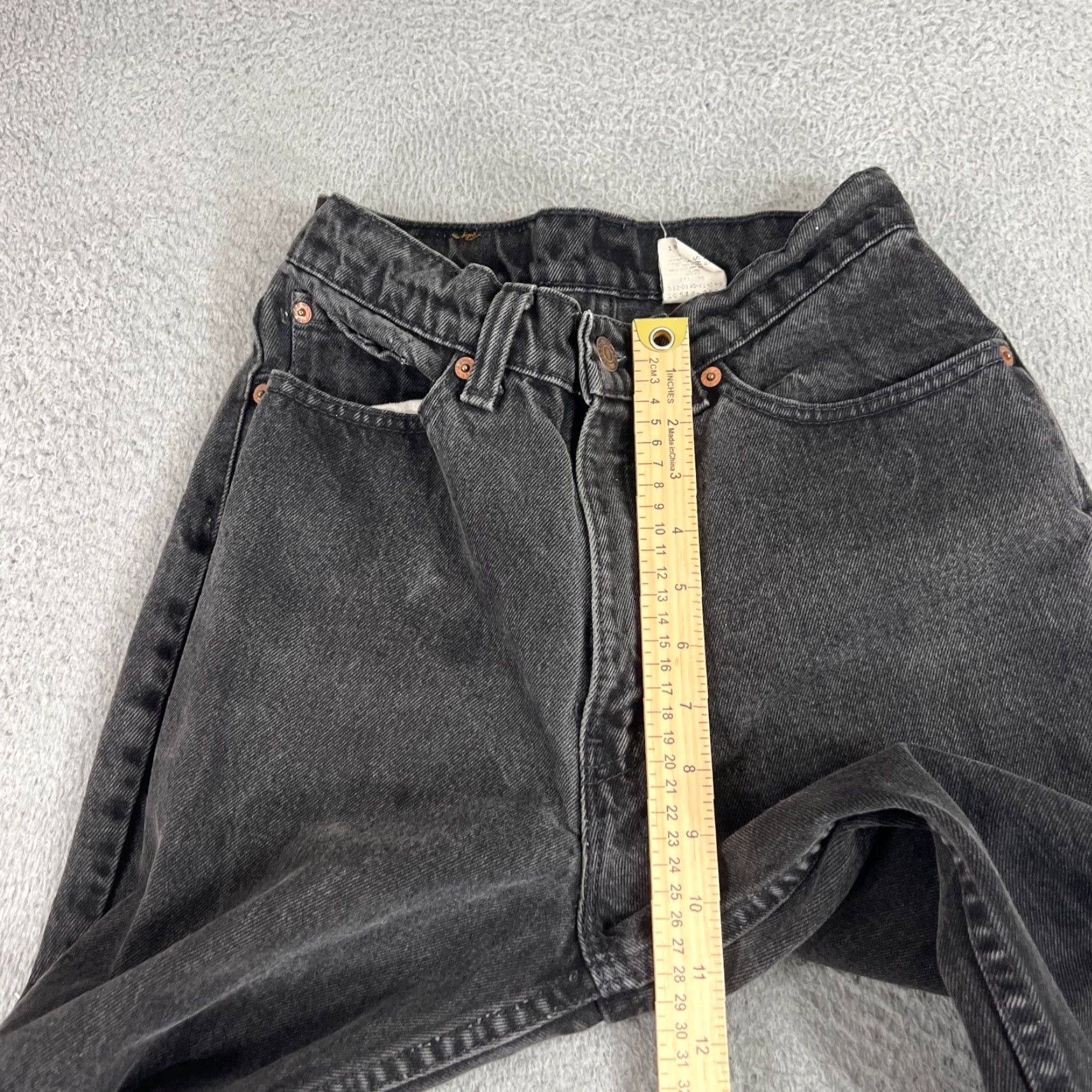 Levi's VINTAGE Levi’s Jeans 512 Womens Juniors 9 Black Tapered Slim Fit USA 90s Mom Grunge Retro 90s Mens Women Girls Size 30" / US 8 / IT 44 - 7 Thumbnail