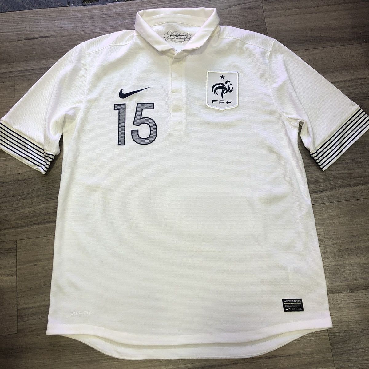 France 12/13 away shirt #15 Malouda