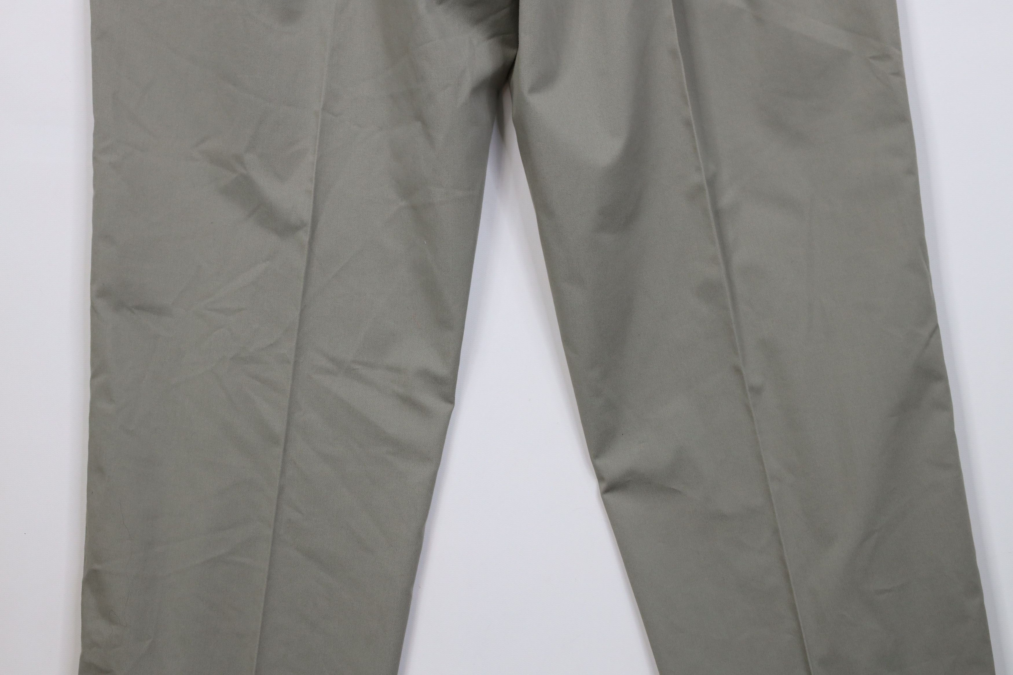 Orvis Vintage 90s Orvis Wide Leg Chino Pants Trousers Light Green Size US 34 / EU 50 - 11 Thumbnail