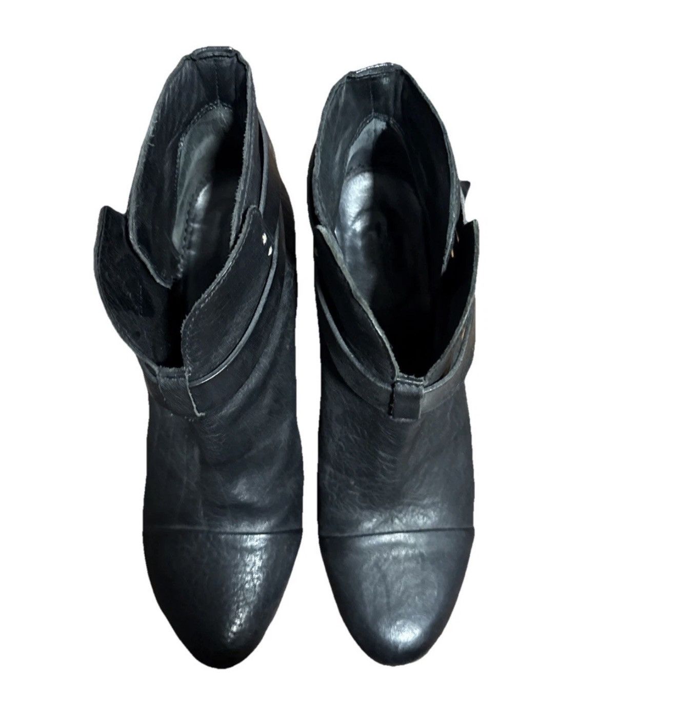 Rag & Bone rag & bone Black Leather Harrow Ankle Boots 9.5/39.5 Size US 9.5 / IT 39.5 - 6 Thumbnail