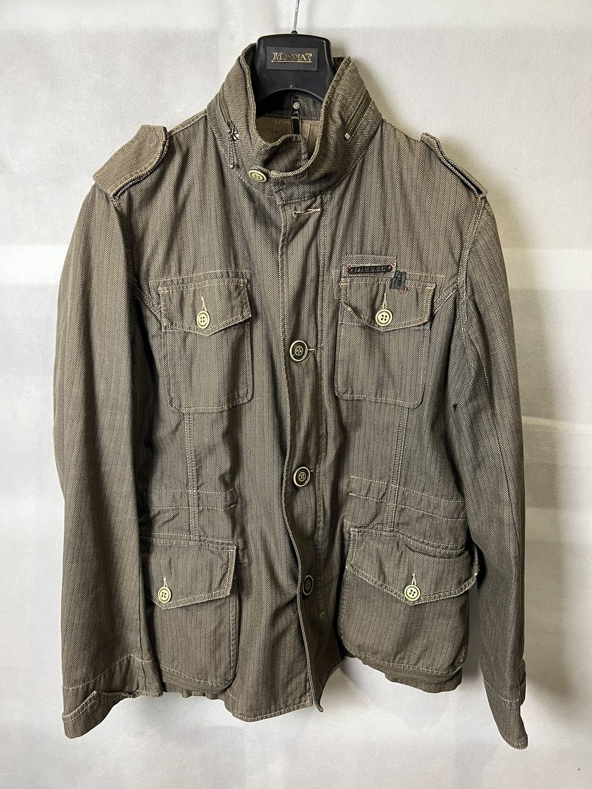 image of Diesel Project 78 Liquid Space Jacket in Brown, Men's (Size XL)