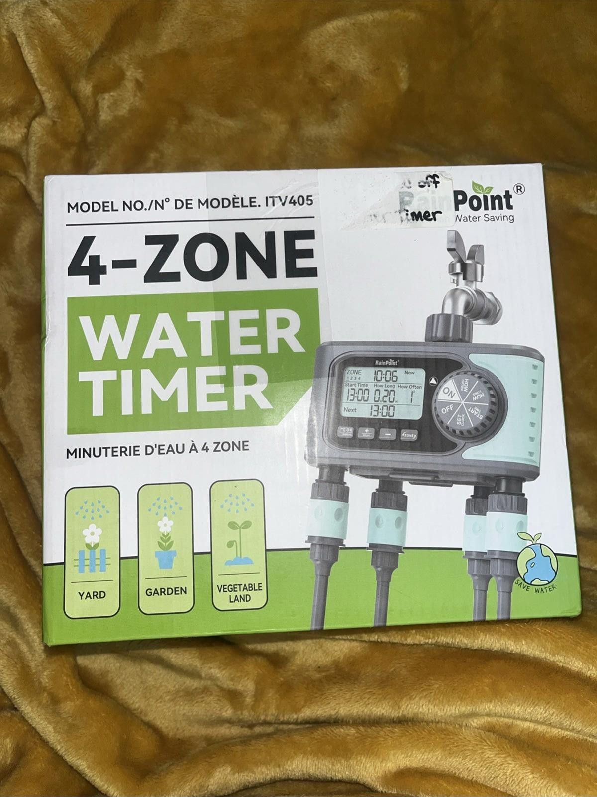 Other RAINPOINT Sprinkler Timer, 4 Outlets Hose Timers Water Timer Size ONE SIZE - 1 Thumbnail