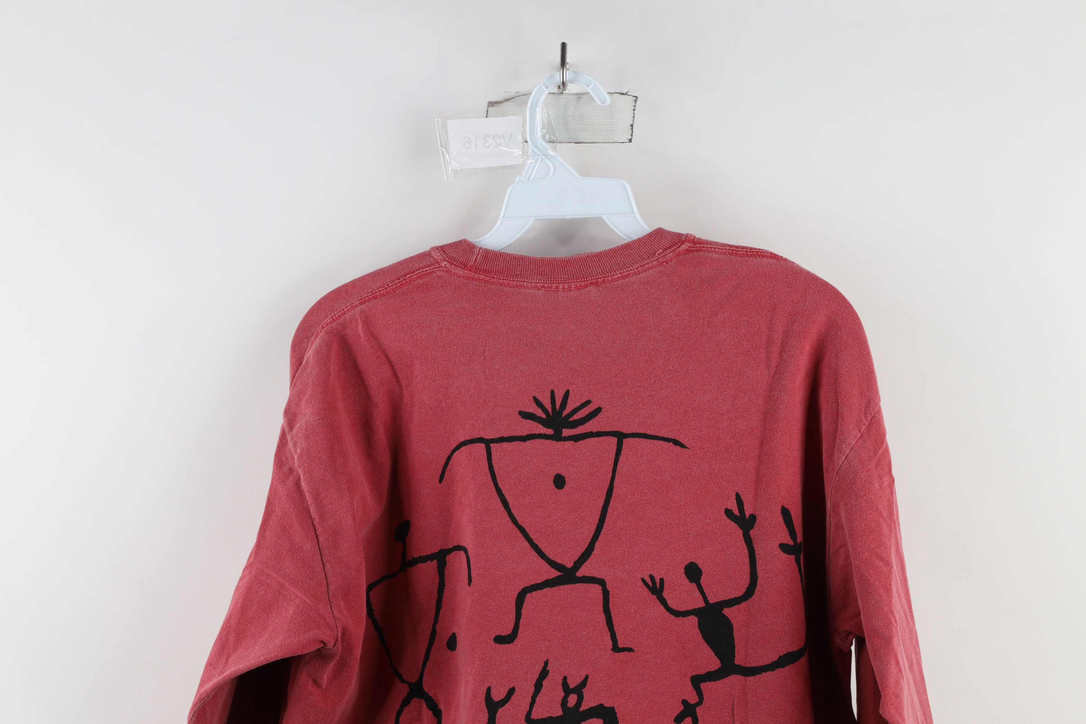 Vintage Vintage 90s Streetwear Rock Cave Art Long Sleeve T-Shirt Size US M / EU 48-50 / 2 - 11 Thumbnail