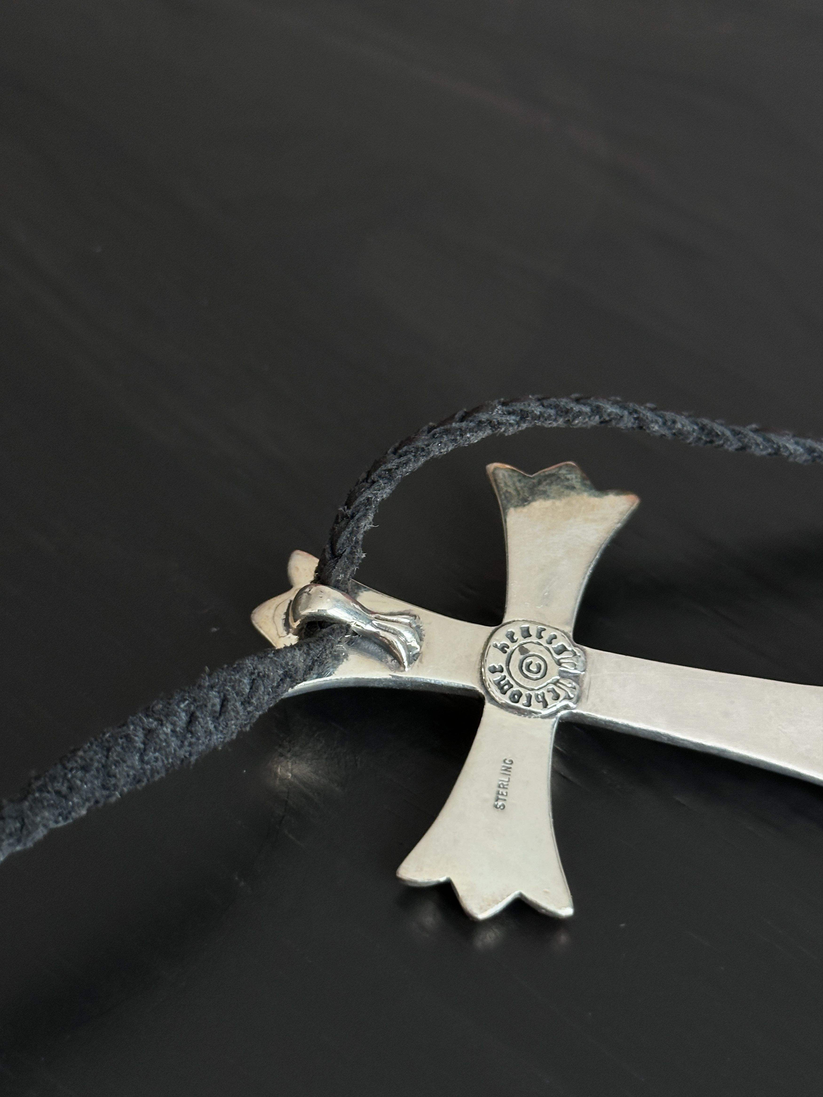 Chrome Hearts Chrome Hearts CH Cross LRG Large Pendant Top Leather Size ONE SIZE - 5 Thumbnail