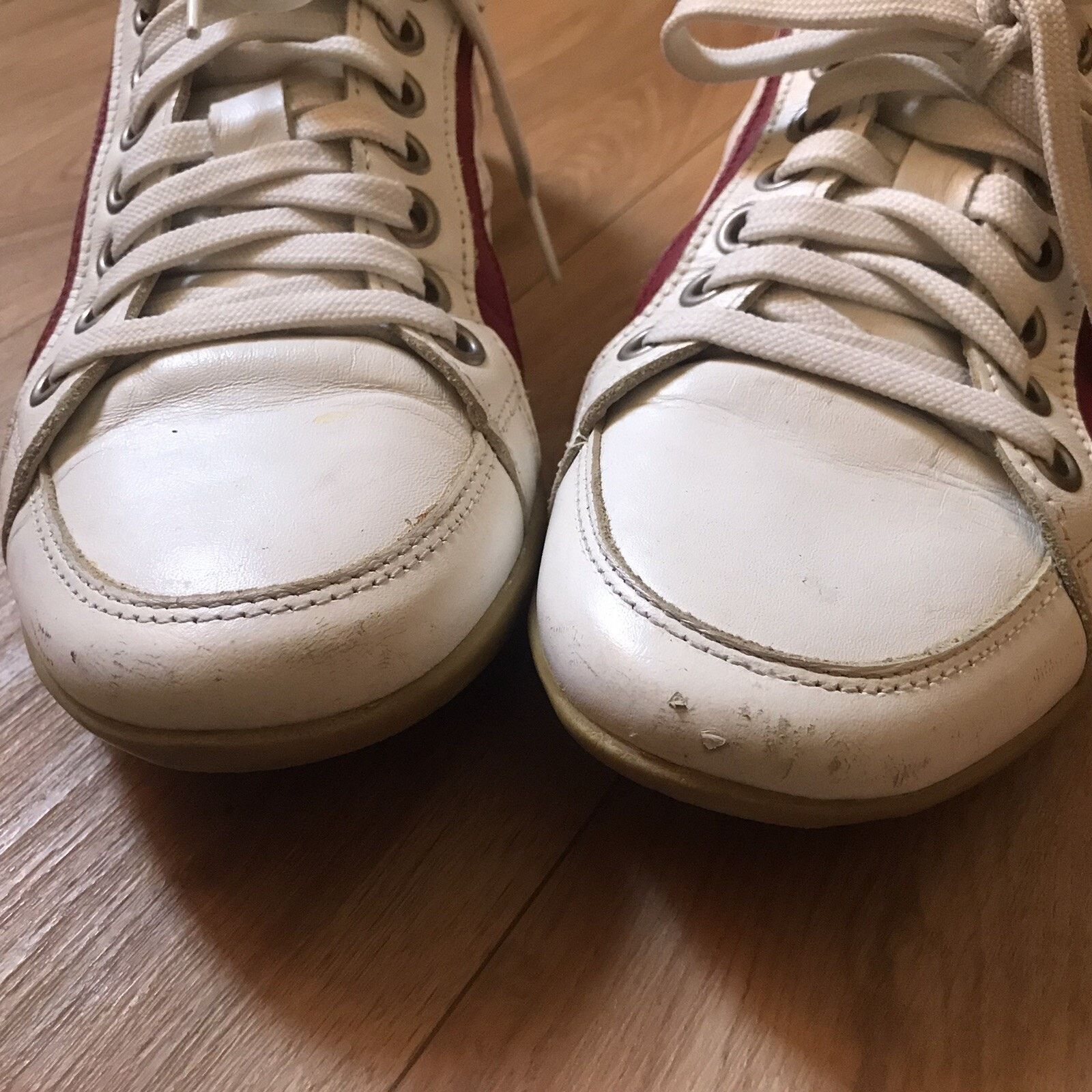 Prada PRADA Shoes Genuine Leather Sneakers LOW TOP Men's WHITE Size US 8.5 / EU 41-42 - 6 Thumbnail