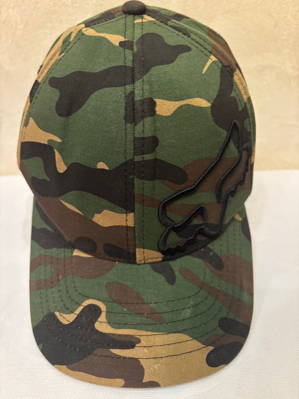 Vintage Fox Motocycle Gear Camo Hat Fitted Size L/XL Flex Fit Size 40 - 10 Thumbnail
