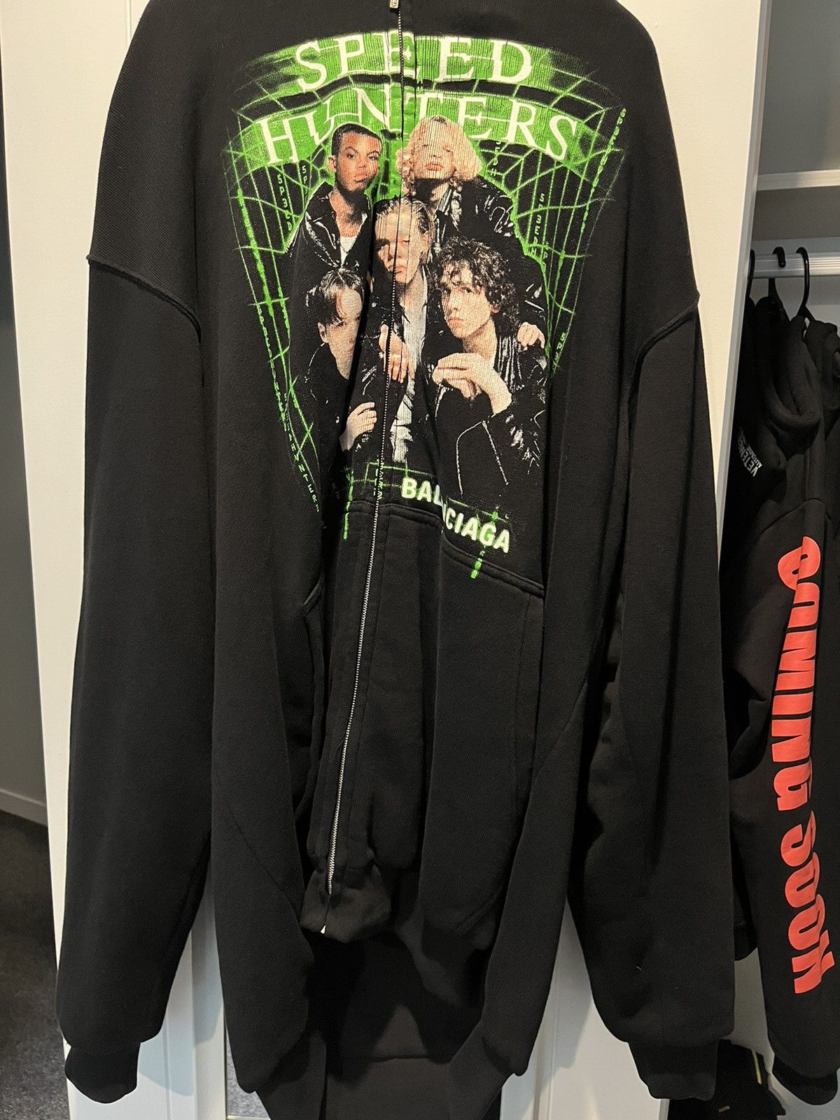 Balenciaga Rare Balenciaga Double Layered Speed Hunters Hoodie FW18 |  Grailed