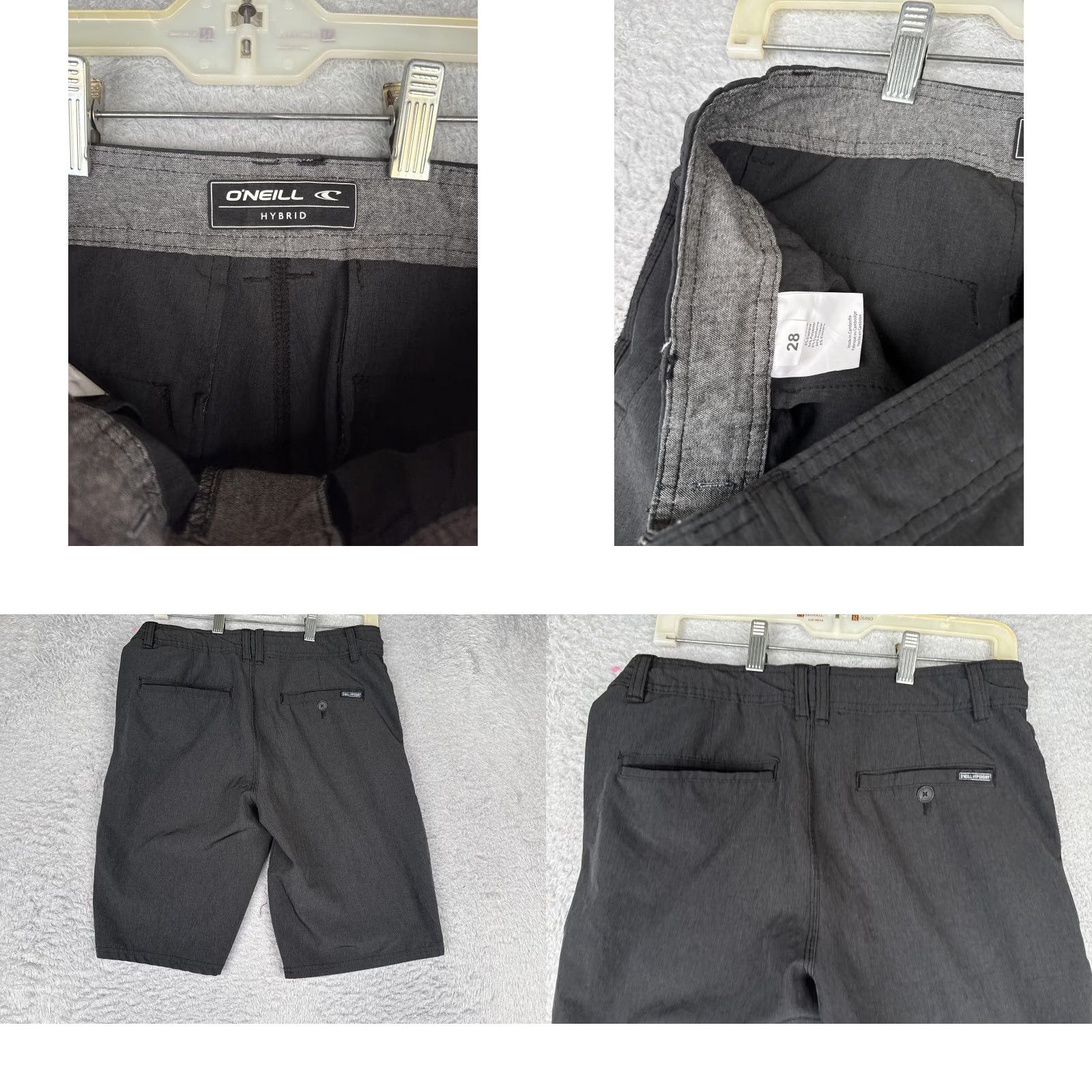 O'Neill O'Neill Teens Hybrid Chino Shorts 28 Gray Quick Dry Hyperdry Beach Surf Poly Size 28" / US 6 / IT 42 - 9 Thumbnail