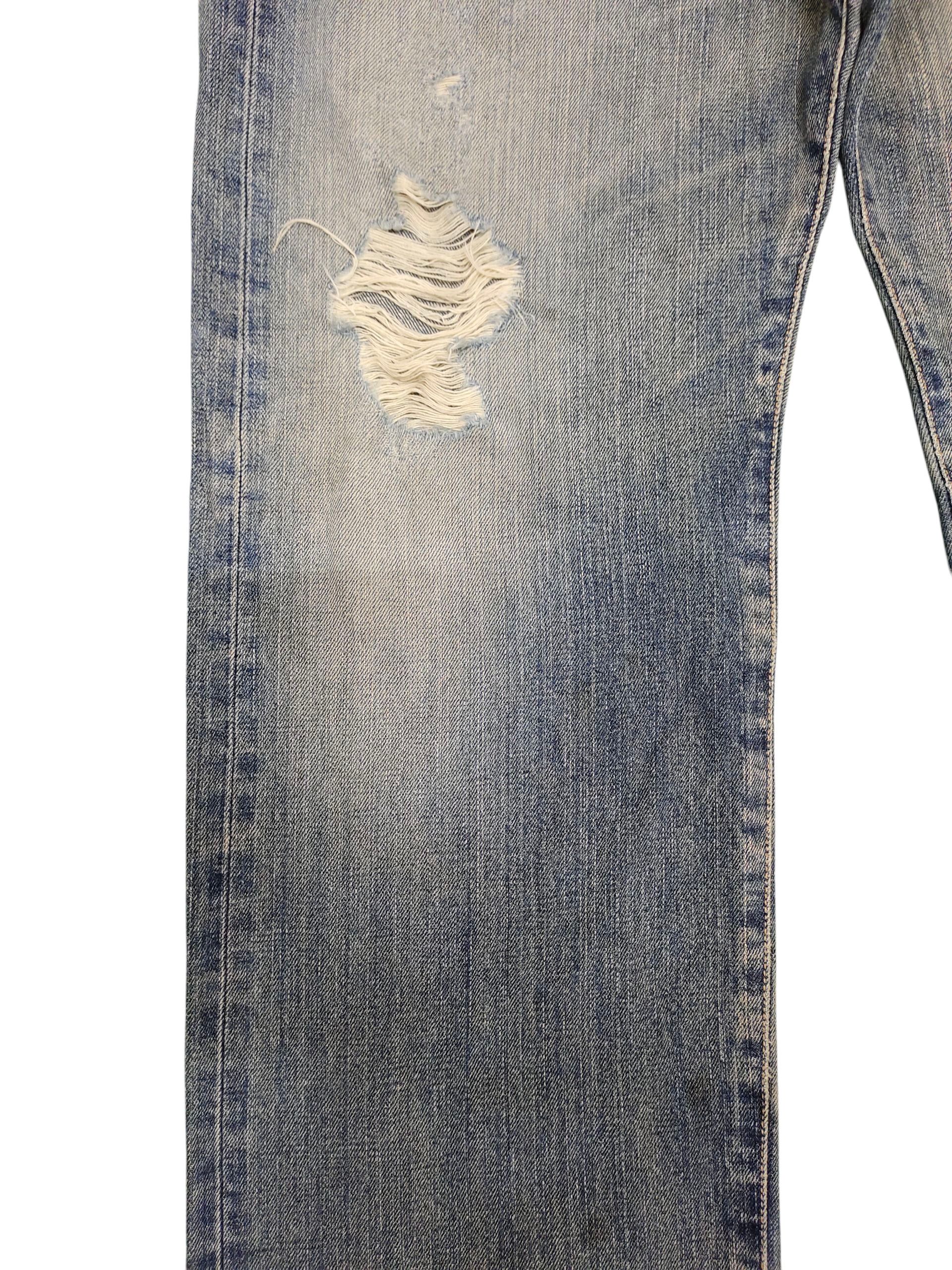 Comme des Garcons × Undercover Vintage 90s Edwin 505 Selvedge Distress Faded Denim Jeans Size US 32 / EU 48 - 4 Thumbnail
