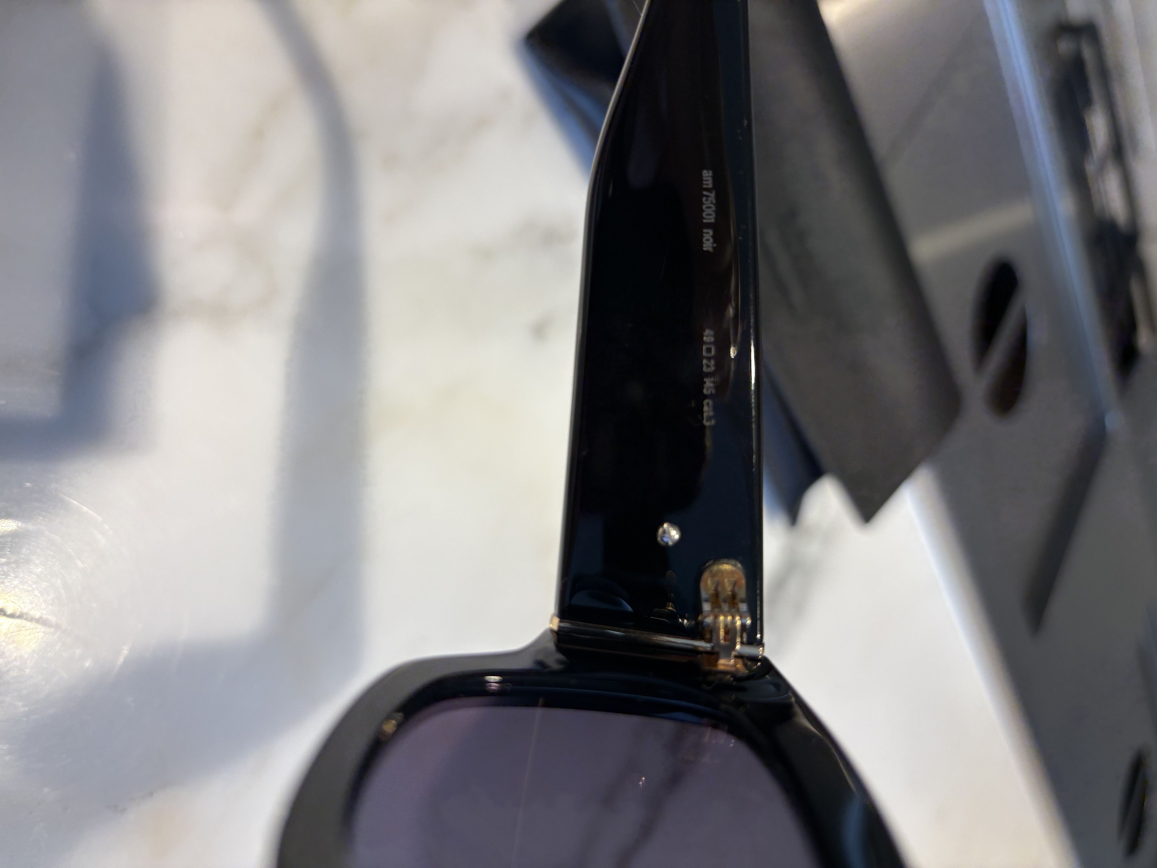 AMI Ami Paris Black Sunglasses Size ONE SIZE - 4 Thumbnail