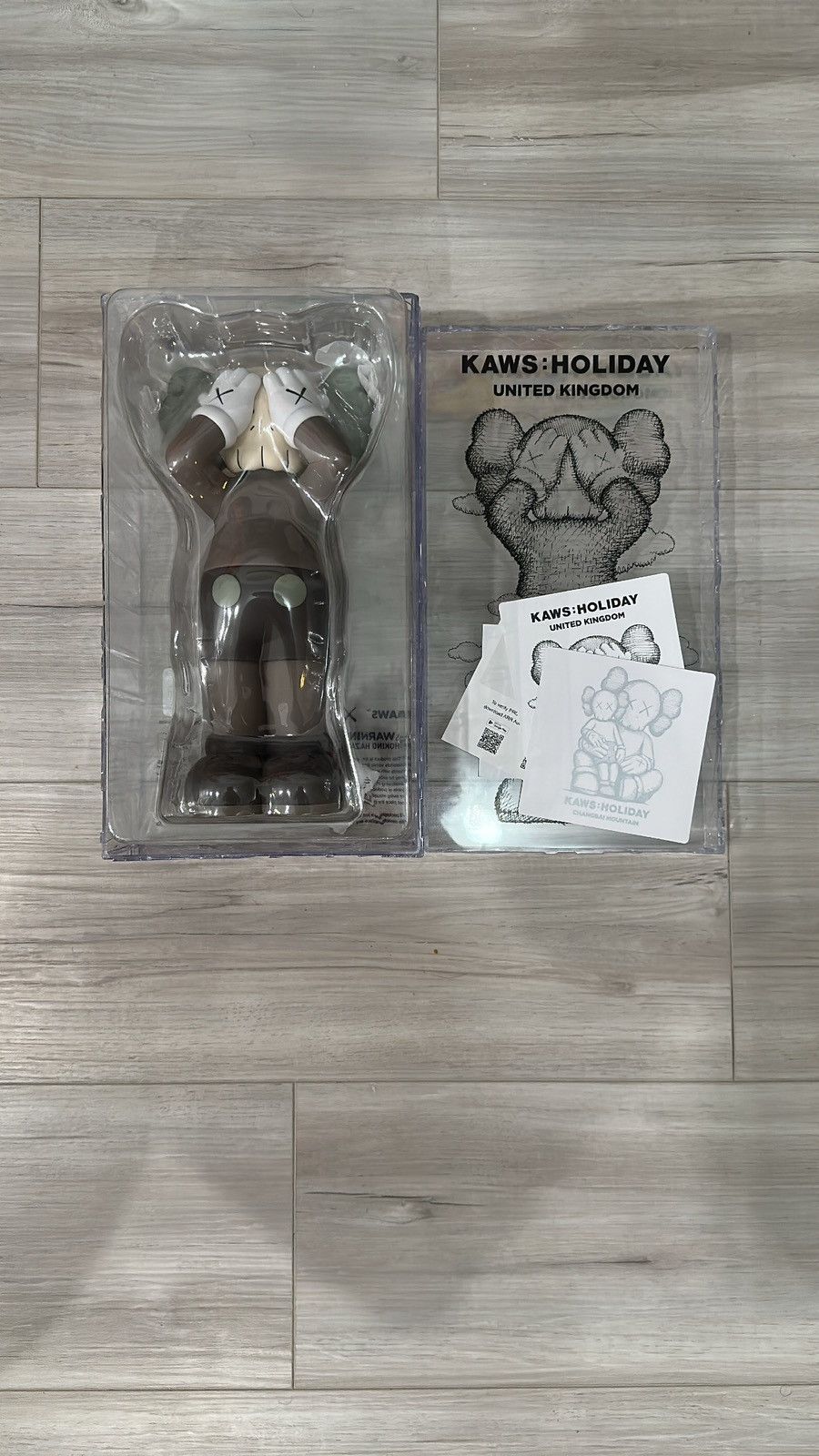 image of Kaws Holiday Uk Vinyl Figure in Brown, Men's