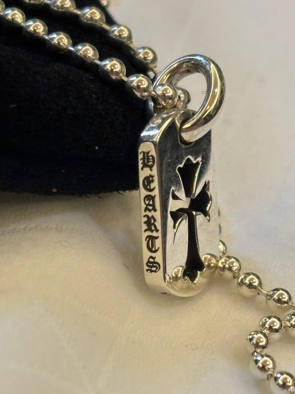 Chrome Hearts Chrome Hearts Tiny Dog Tag Cut Out CH Cross Pendant Size ONE SIZE - 10 Thumbnail