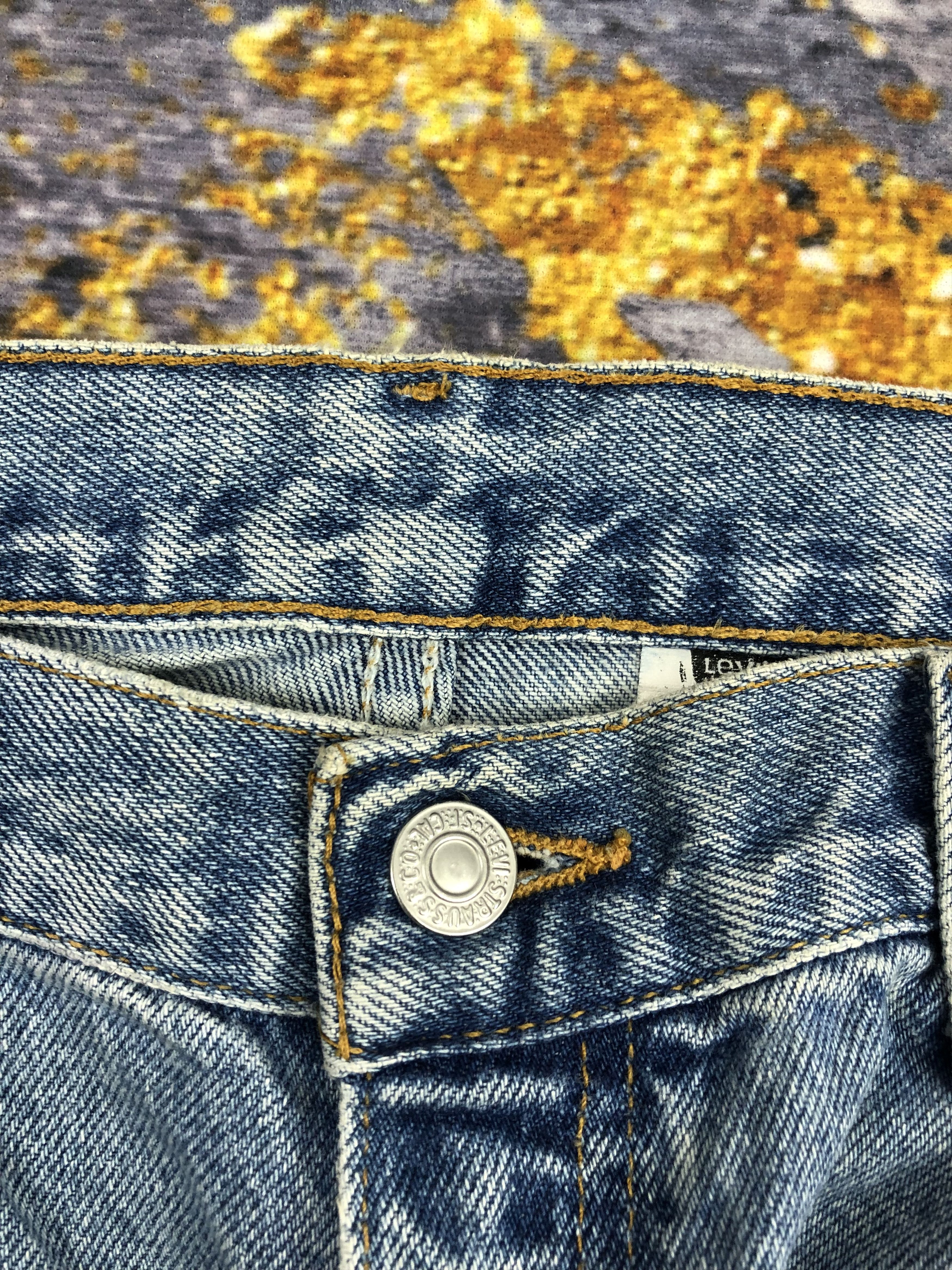 Levi's Vintage Levis 90s Faded Blue Jeans DPP0176 Size US 37 - 7 Thumbnail