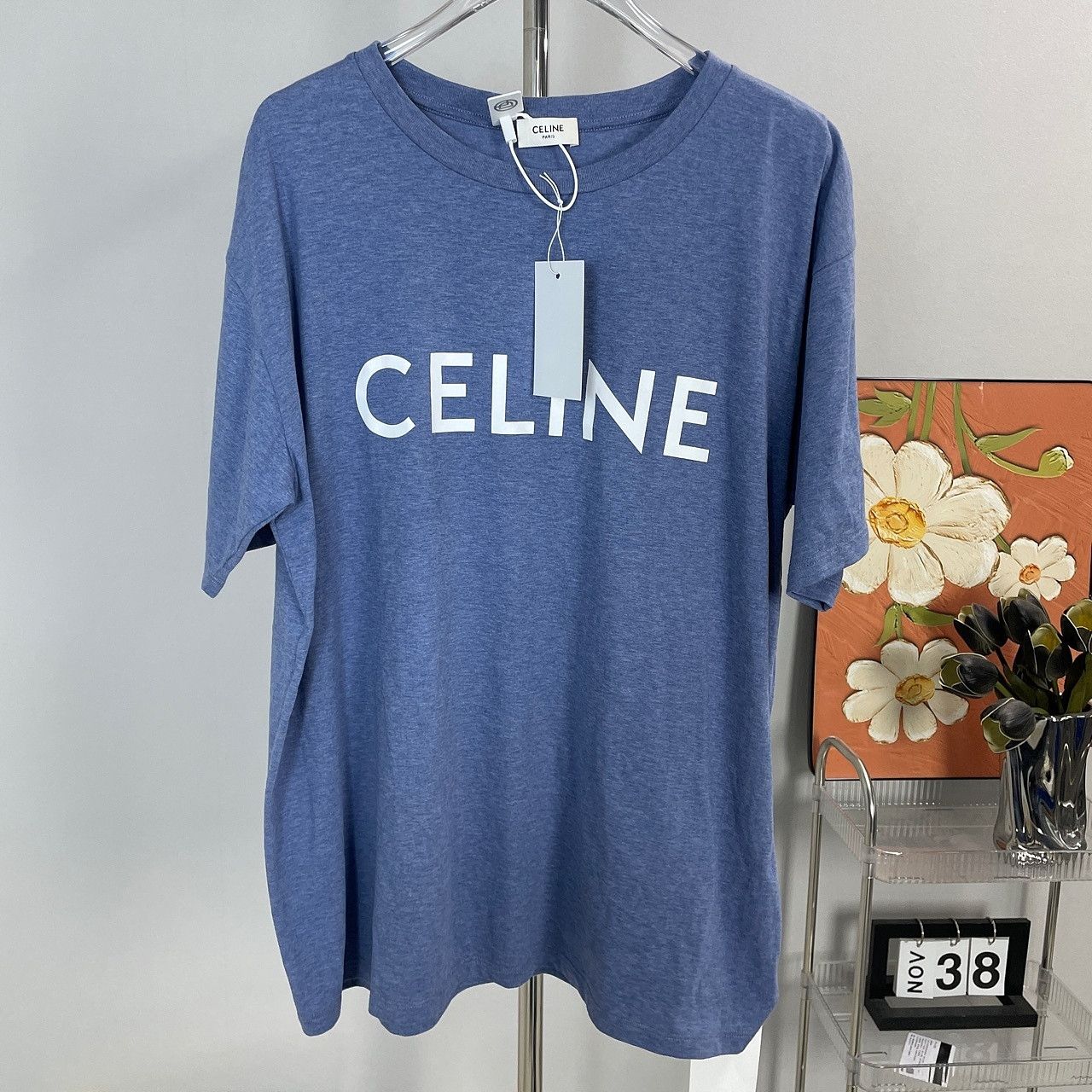 Celine CELINE Logo Cotton T-Shirt M Size M / US 6-8 / IT 42-44 - 1 Thumbnail