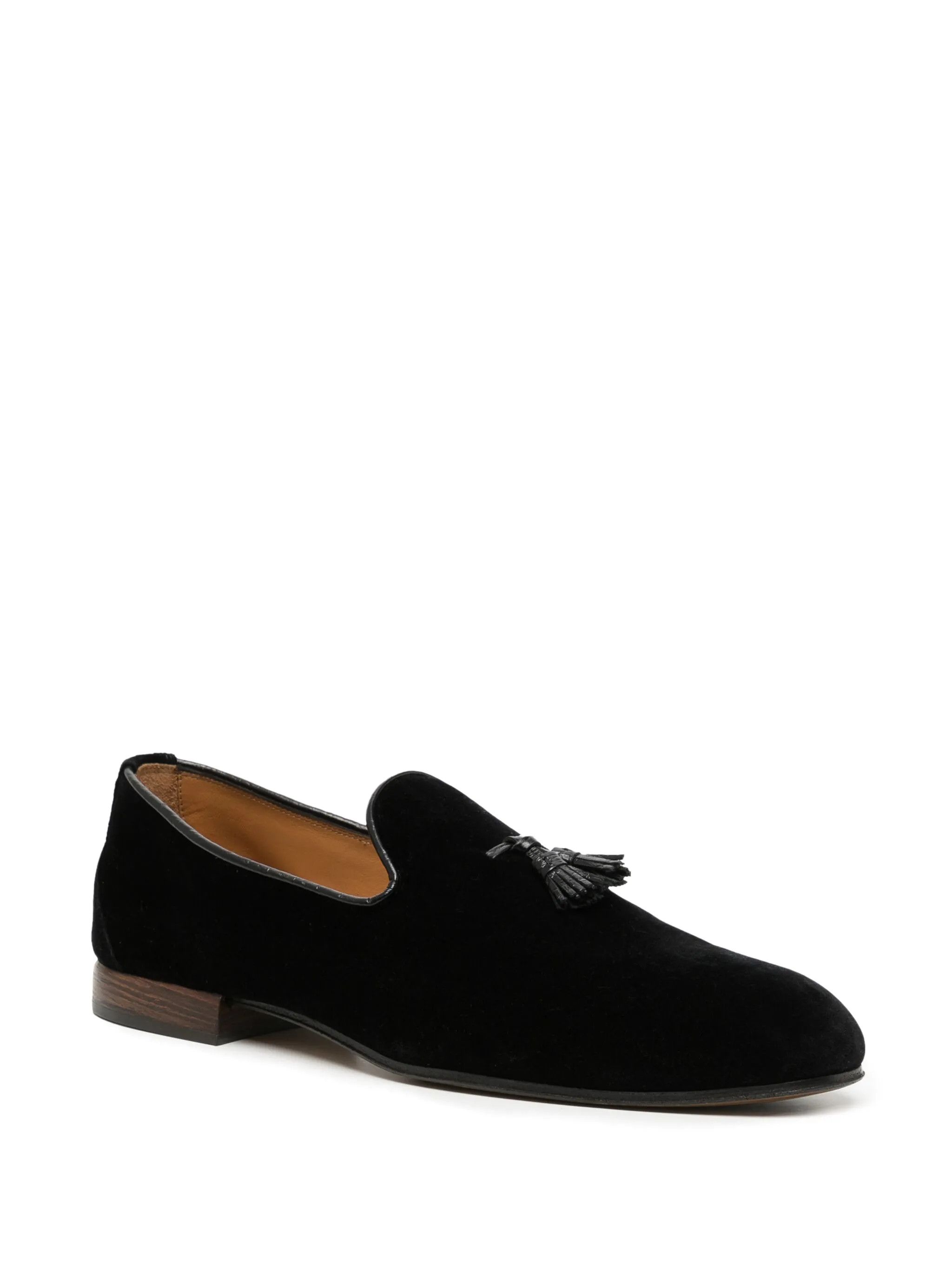 Tom Ford os11x0225 Velvet Moccasins in Black Size US 12 / EU 45 - 2 Thumbnail