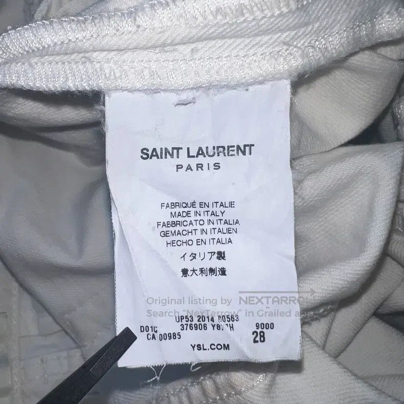 Saint Laurent Paris Saint Laurent Paris White Denim Pants Size US 28 / EU 44 - 6 Thumbnail