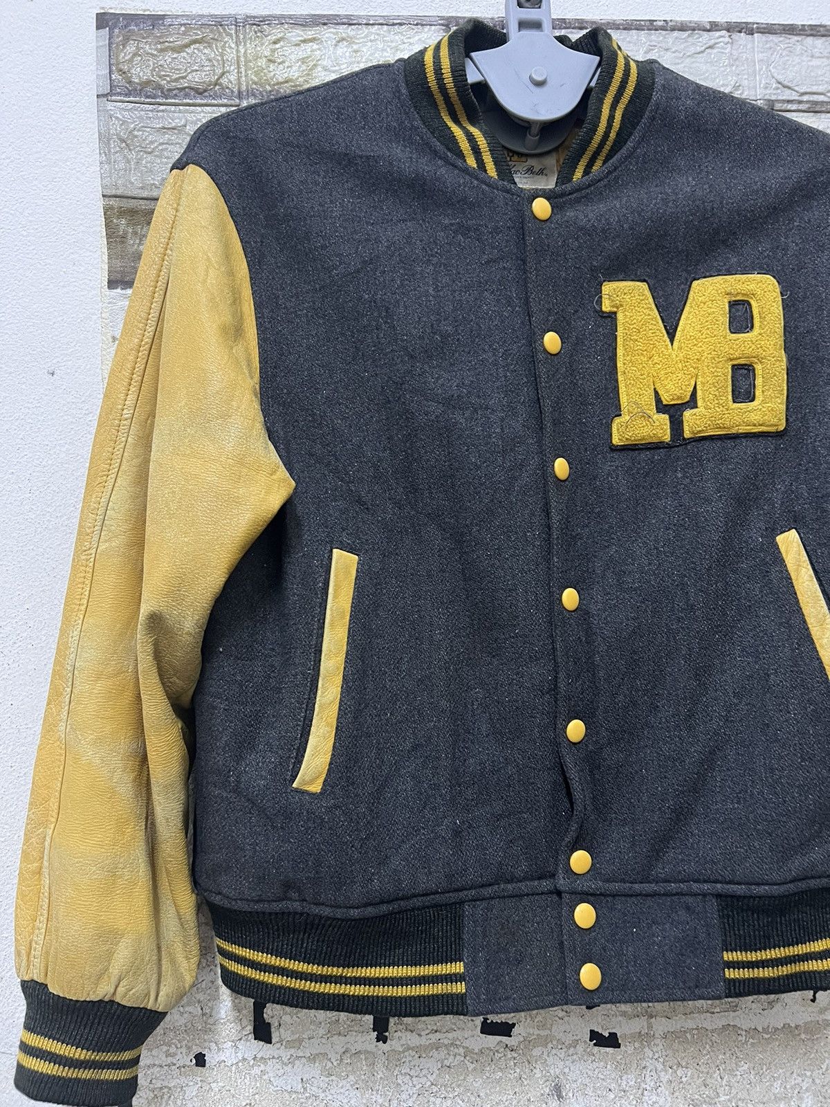 Leather × Macbeth Jacket VARSITY x MAC BETH Size US L / EU 52-54 / 3 - 1 Thumbnail