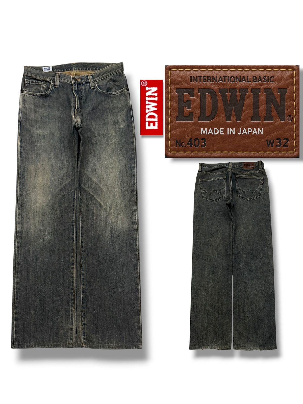 Edwin Vintage Edwin 403 Japanese Denim Jeans | Regular Straight 32 Size US 32 / EU 48 - 1 Thumbnail