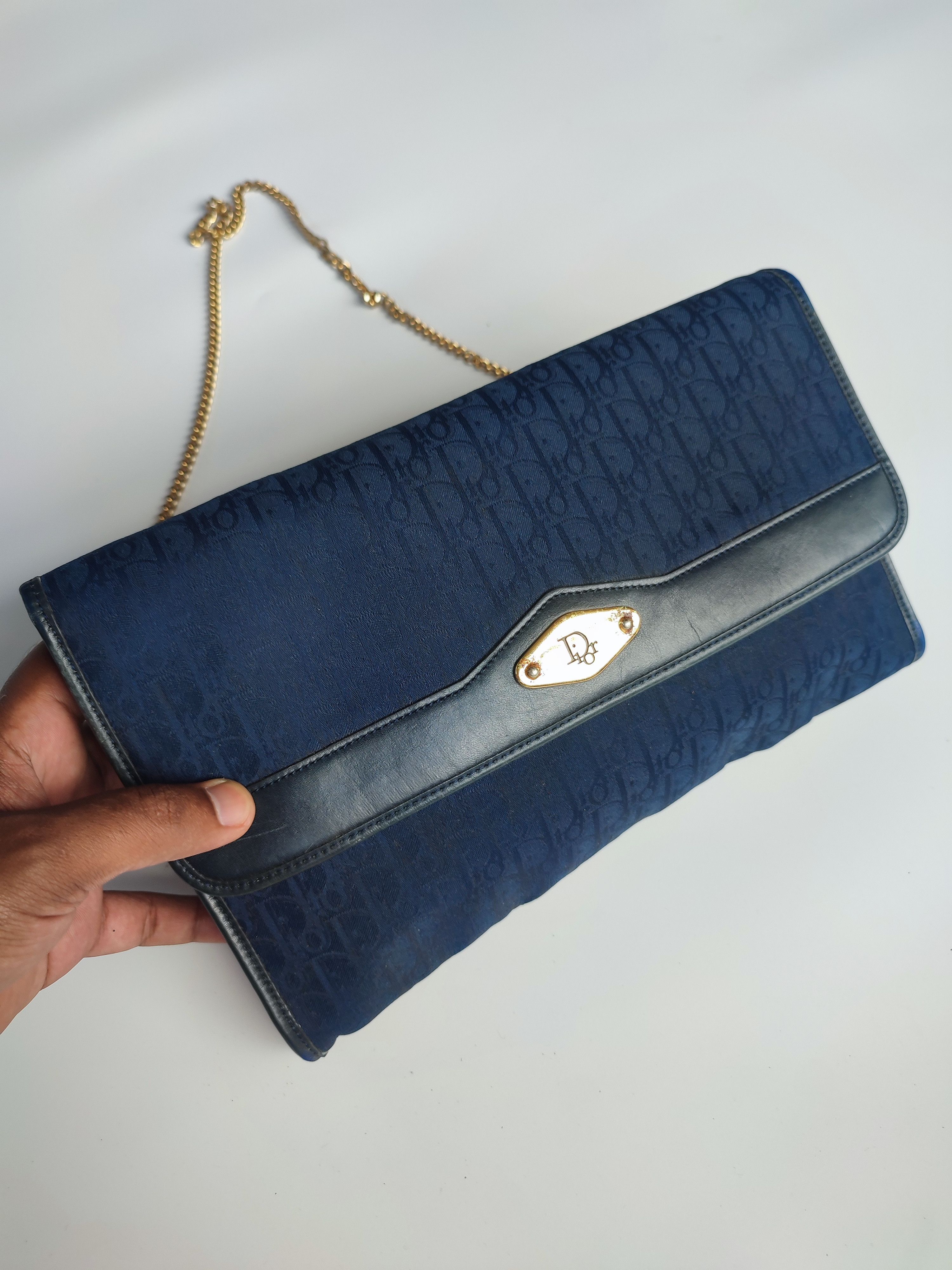 Christian Dior Monsieur CHRISTIAN DIOR TROTTER LOGO JACQUARD CHAIN BAG Size ONE SIZE - 3 Thumbnail