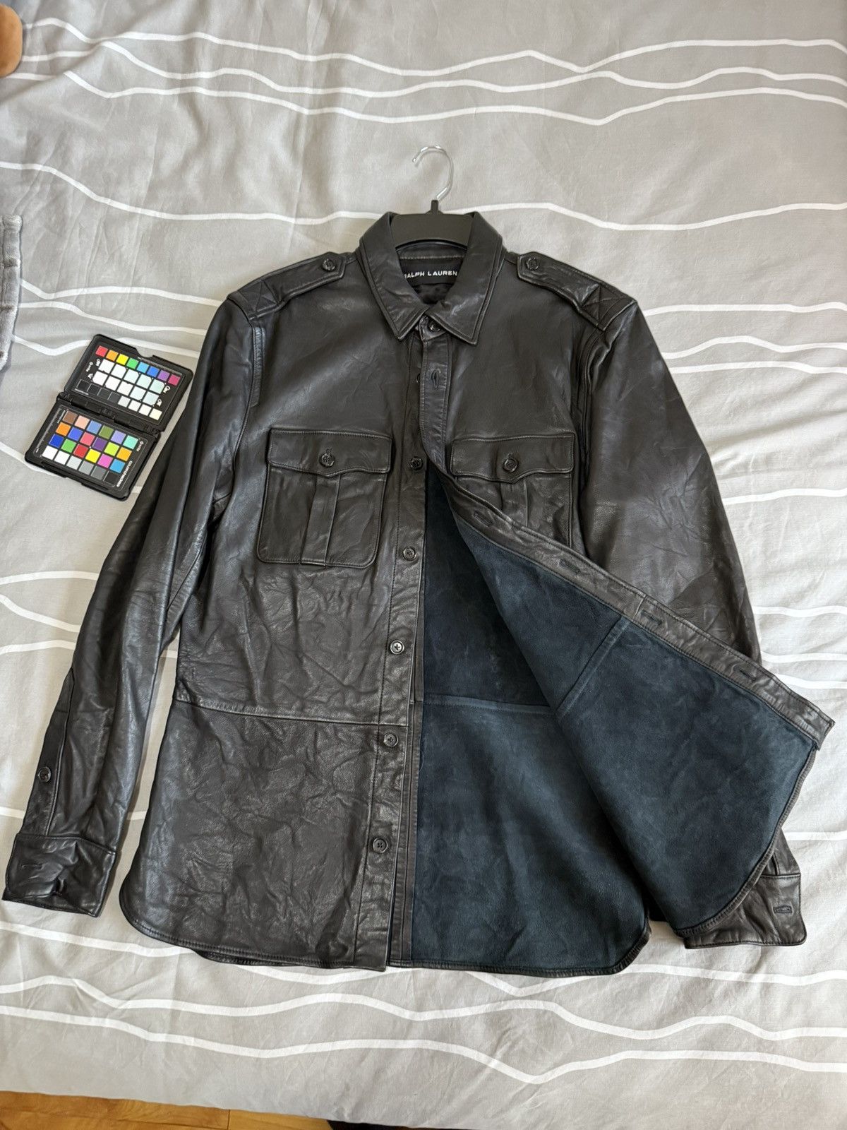 Ralph Lauren Ralph Lauren Black Leather Shirt Size US M / EU 48-50 / 2 - 4 Thumbnail