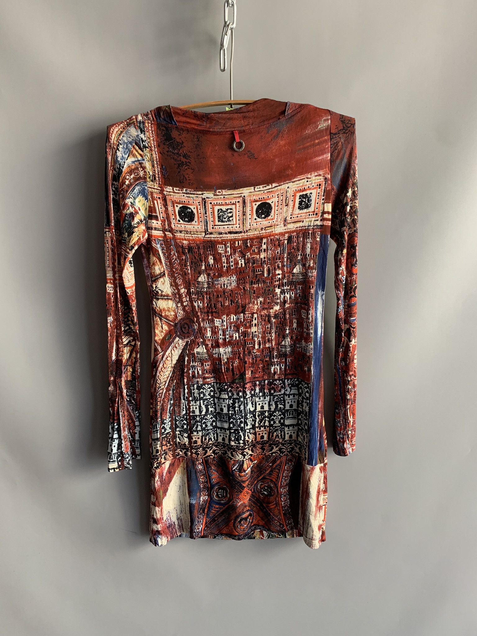 Other Save The Queen All-Over Print Dress Long Sleeve Size L / US 10 / IT 46 - 2 Thumbnail
