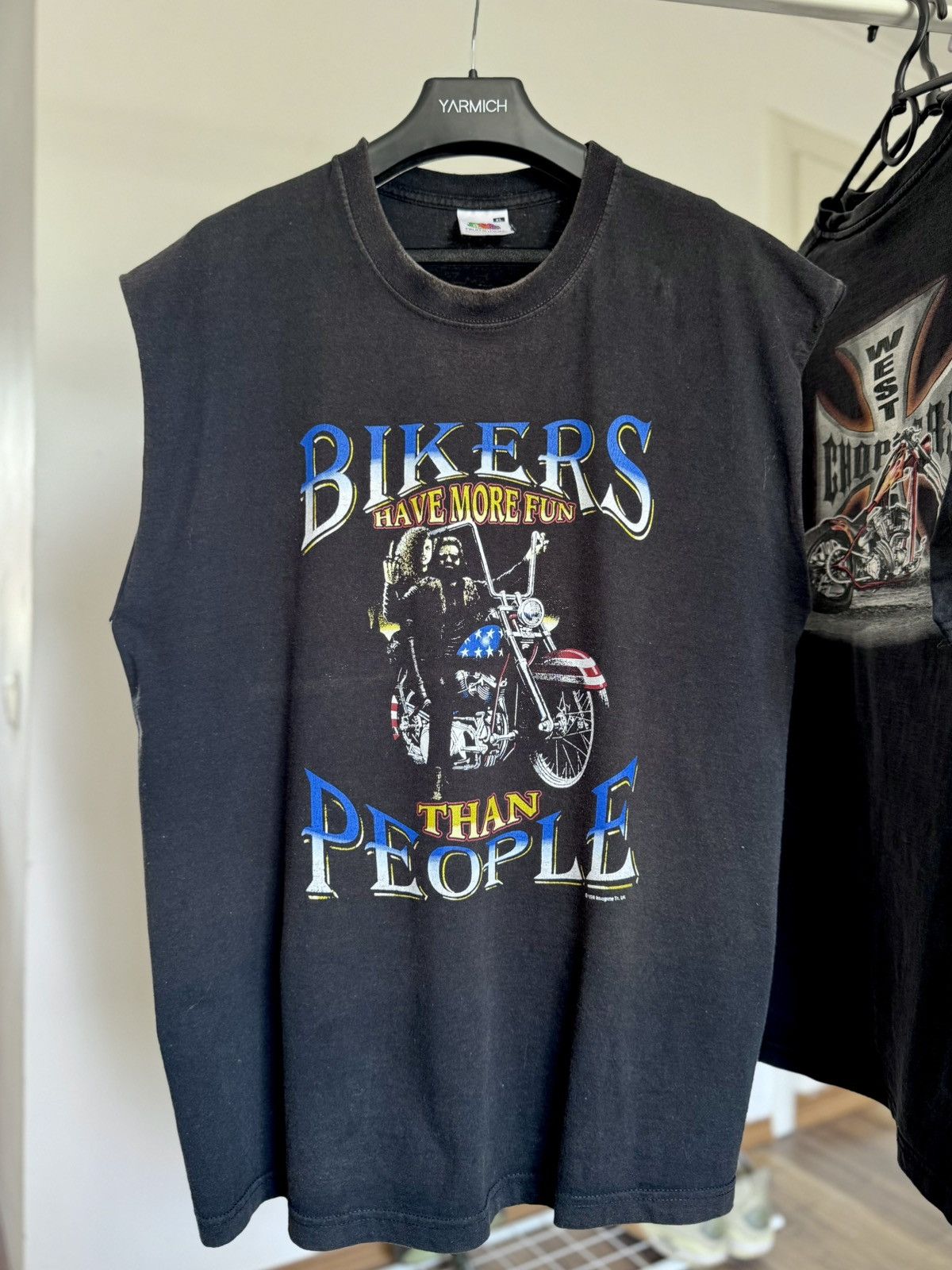 Harley Davidson Vintage 1996 Harley Davidson Bikers Have More Fun Thn People Size US XL / EU 56 / 4 - 2 Thumbnail
